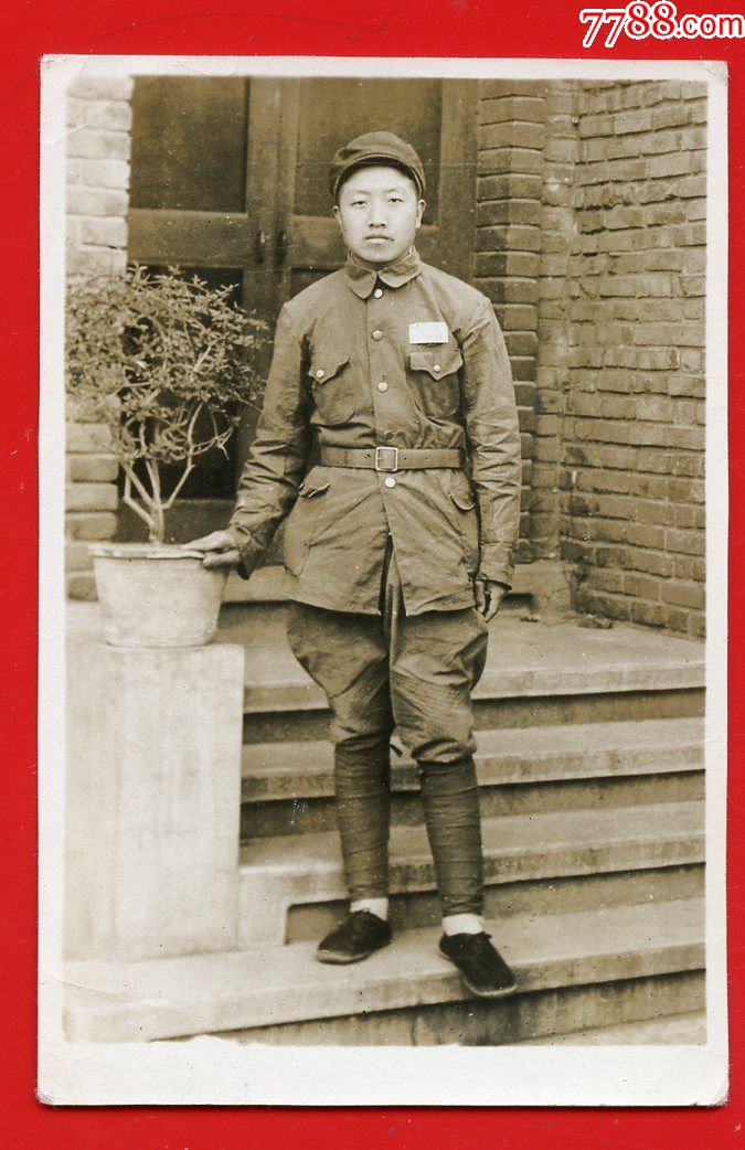 早期绑腿军人炮兵泛银