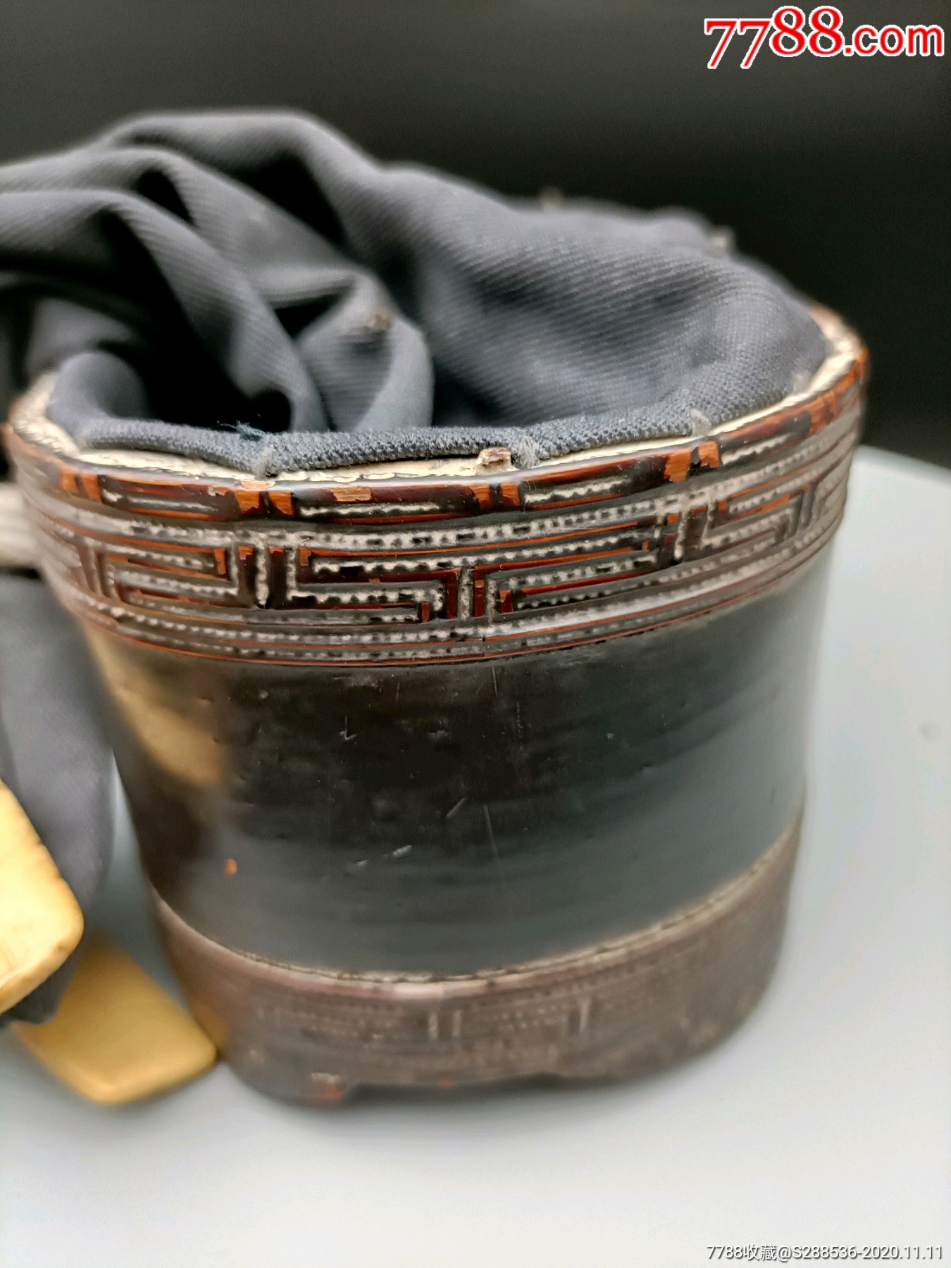 民国竹刻鹌鹑圈,鹌鹑袋子