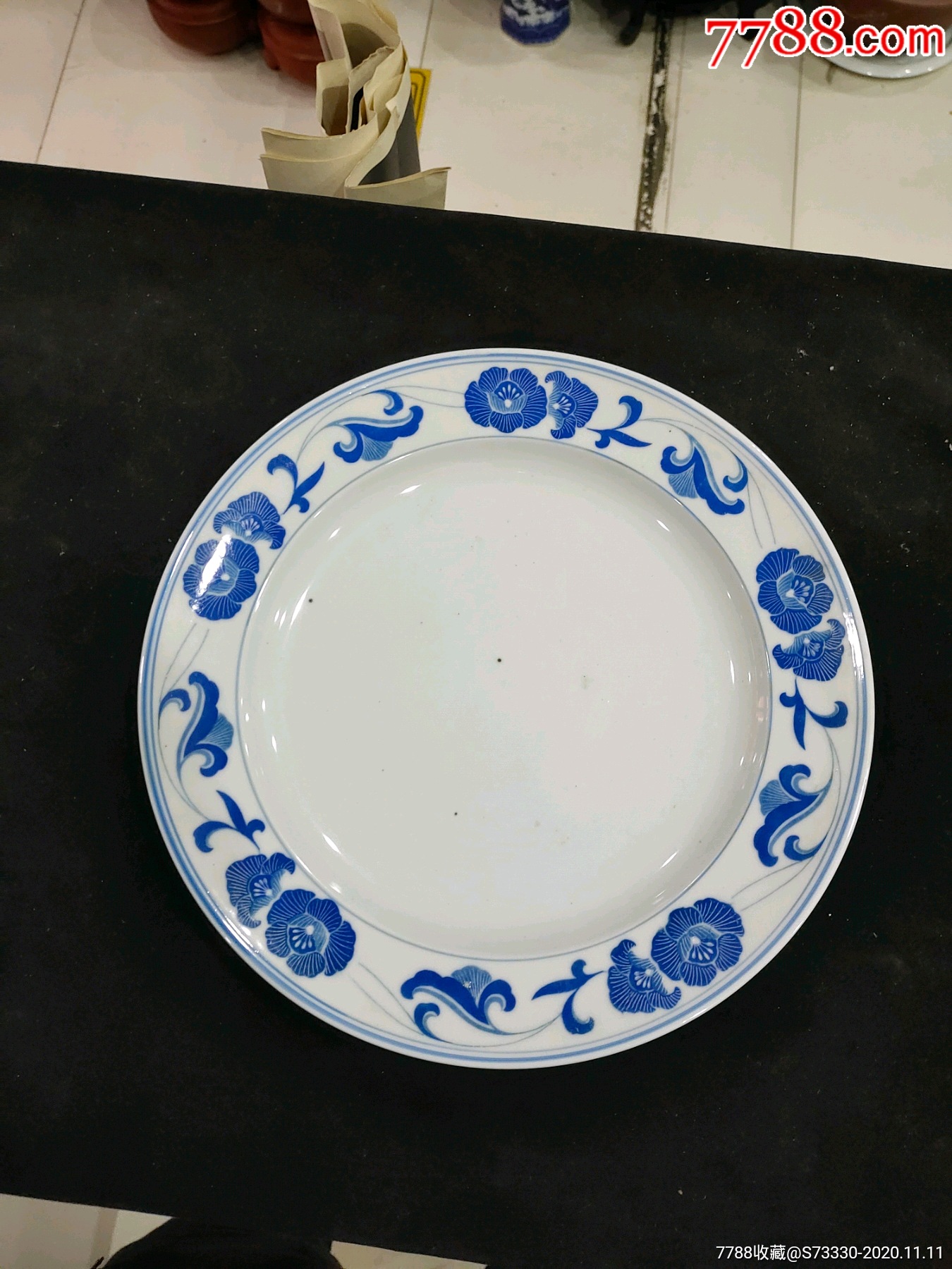 醴陵新民海棠花盘子一块