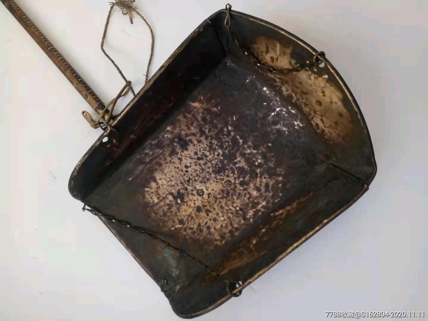 民国时期满洲五斤铜秤一套-杆秤-7788印章收藏