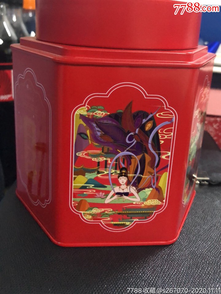 凤来仪茶叶罐茶空罐六角罐新款