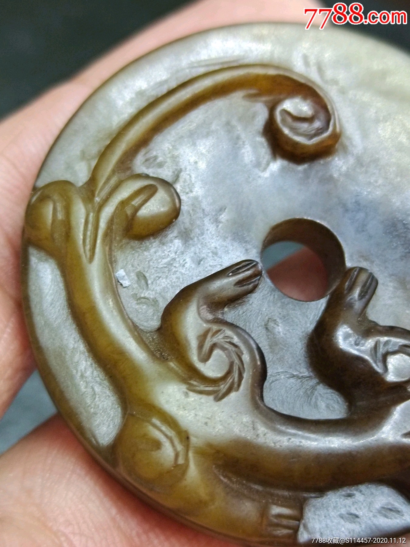 明代地方玉龙-价格:13500元-se76573362-和田玉-零售-7788文房四宝