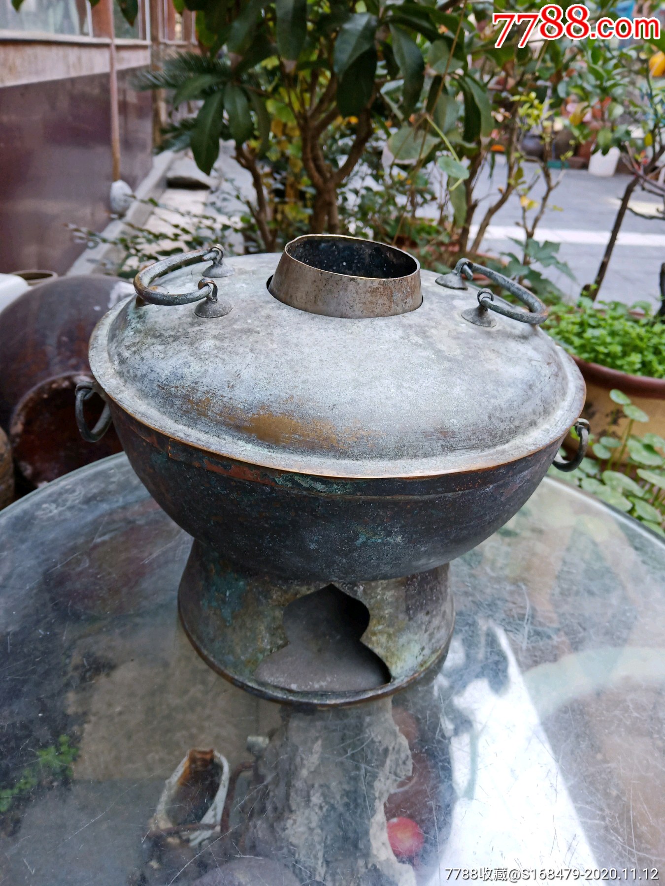 清代全铜火锅(器型端庄优美)-价格:260元-se76574403-铜皿/盛具-零售