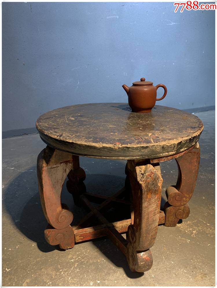 a20-180小茶几清代老木雕木器古玩古董收藏