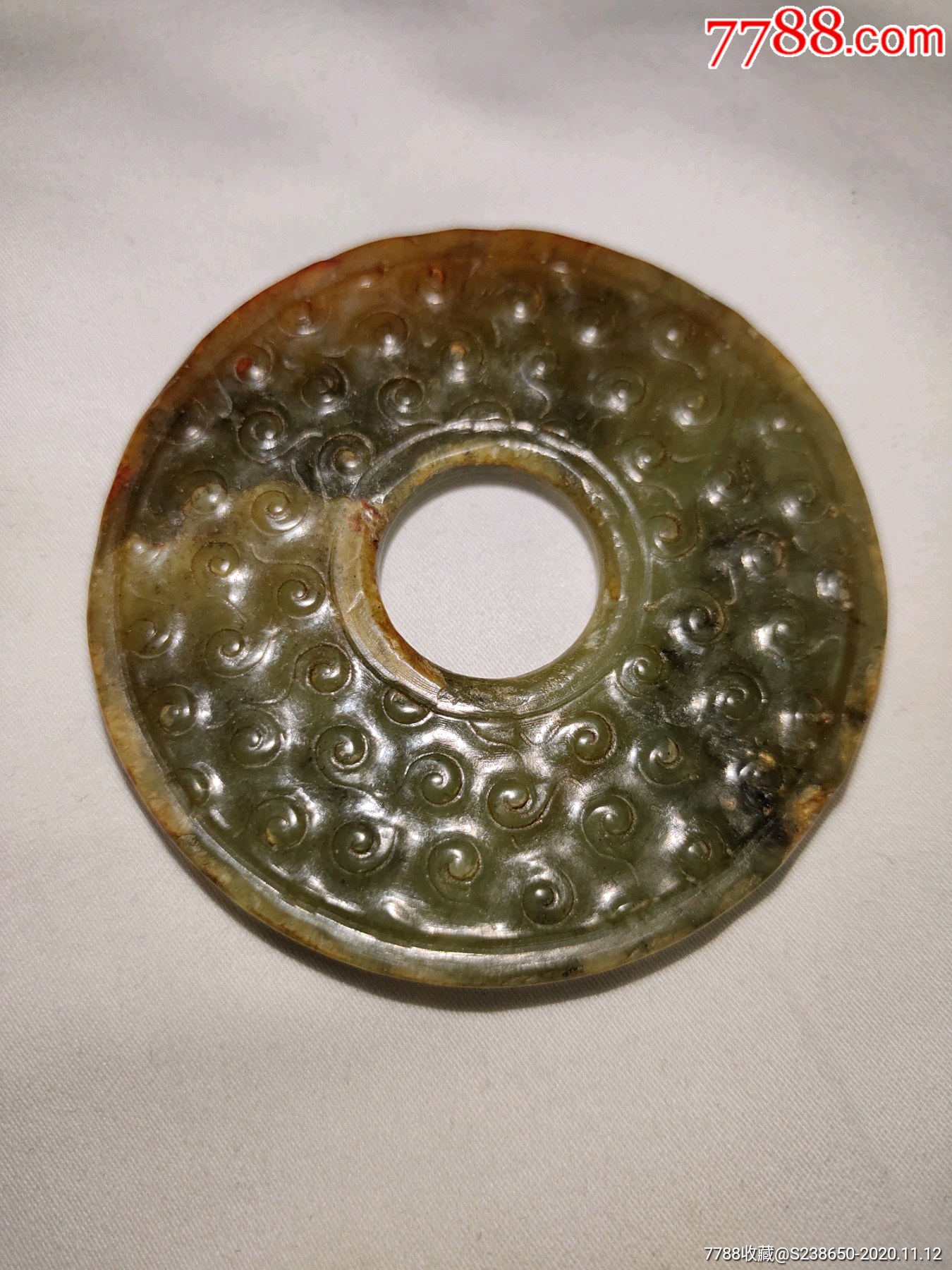 战汉时期老玉壁,老玉,高古玉