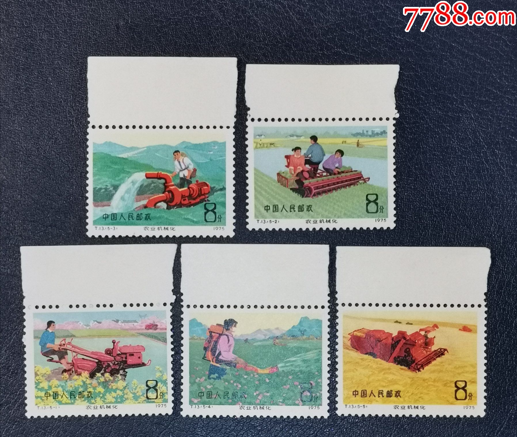 t13农业机械化,带上边_新中国邮票_龙行天下邮币卡社【7788收藏__收藏