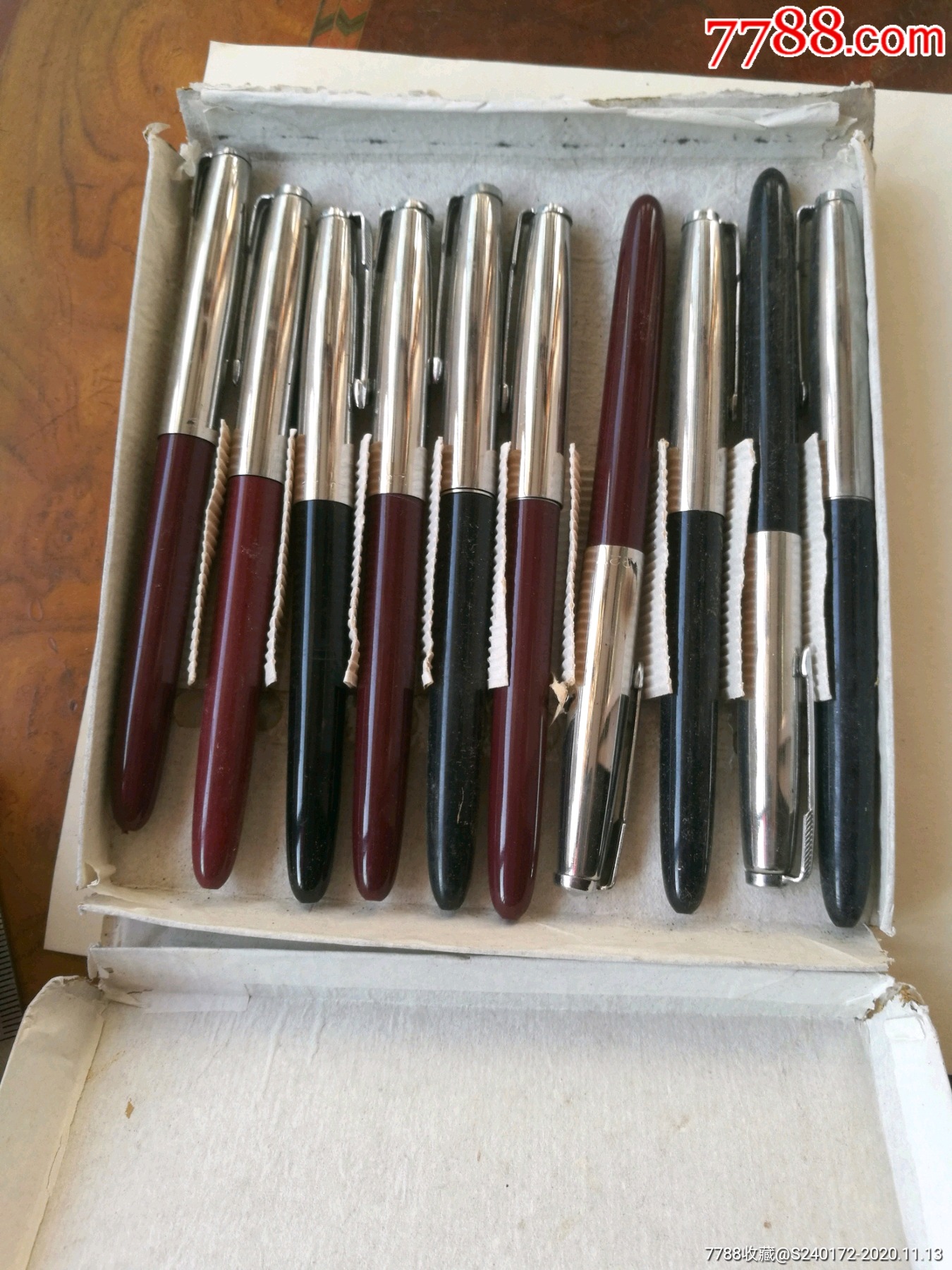 老钢笔一盒10支