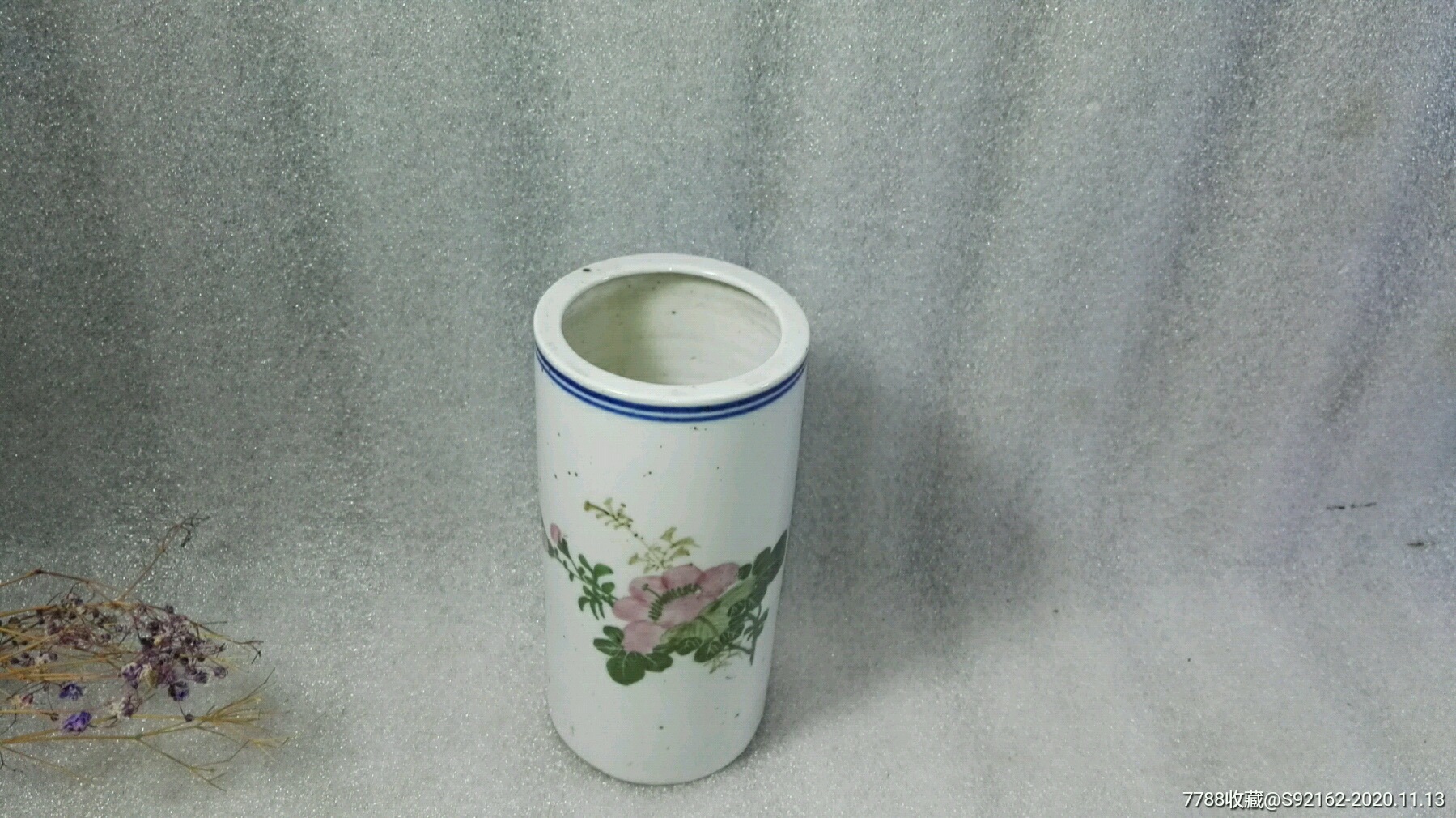 笔筒老笔筒民国时期老瓷器笔筒大埔高陂瓷