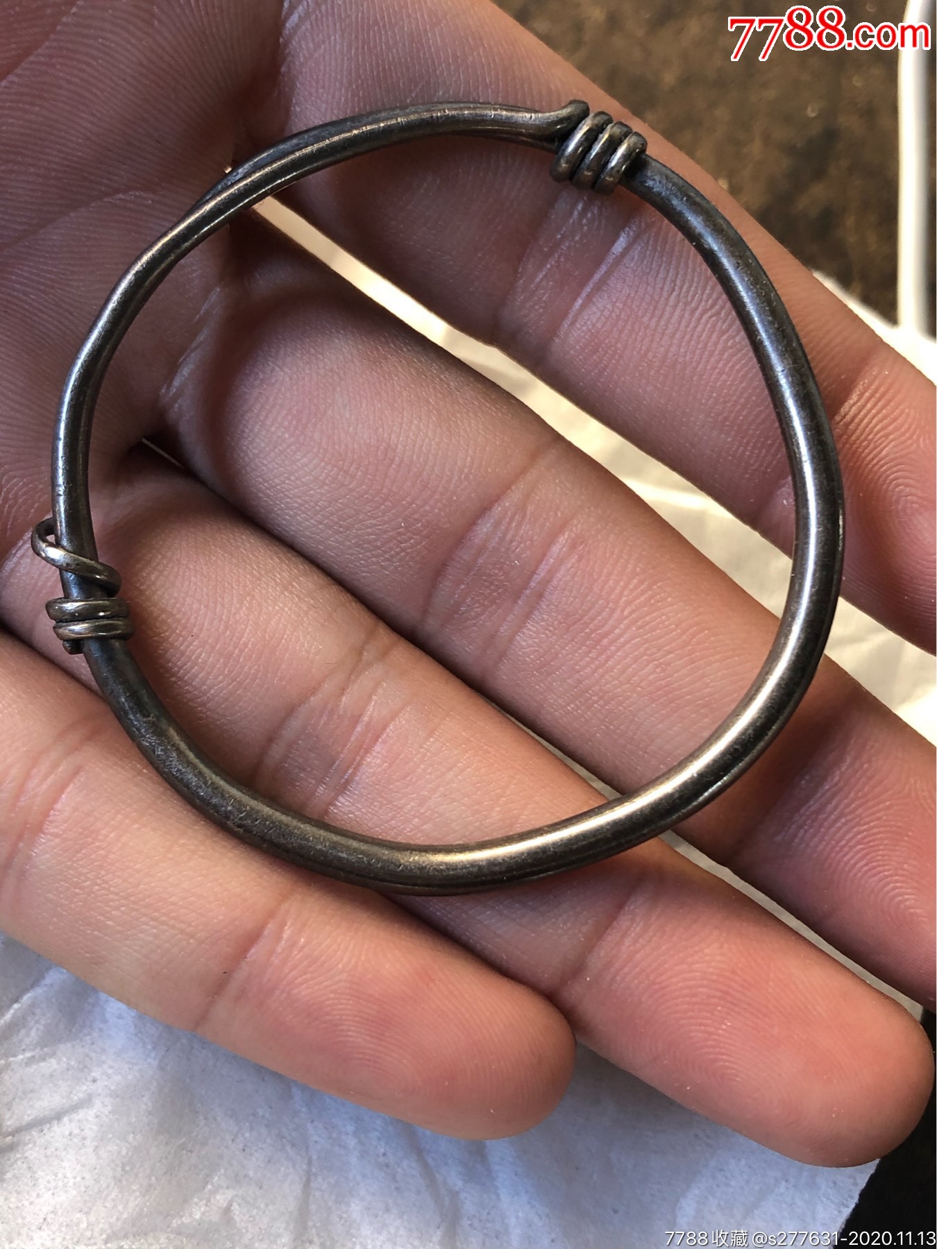 民国老银器镯子