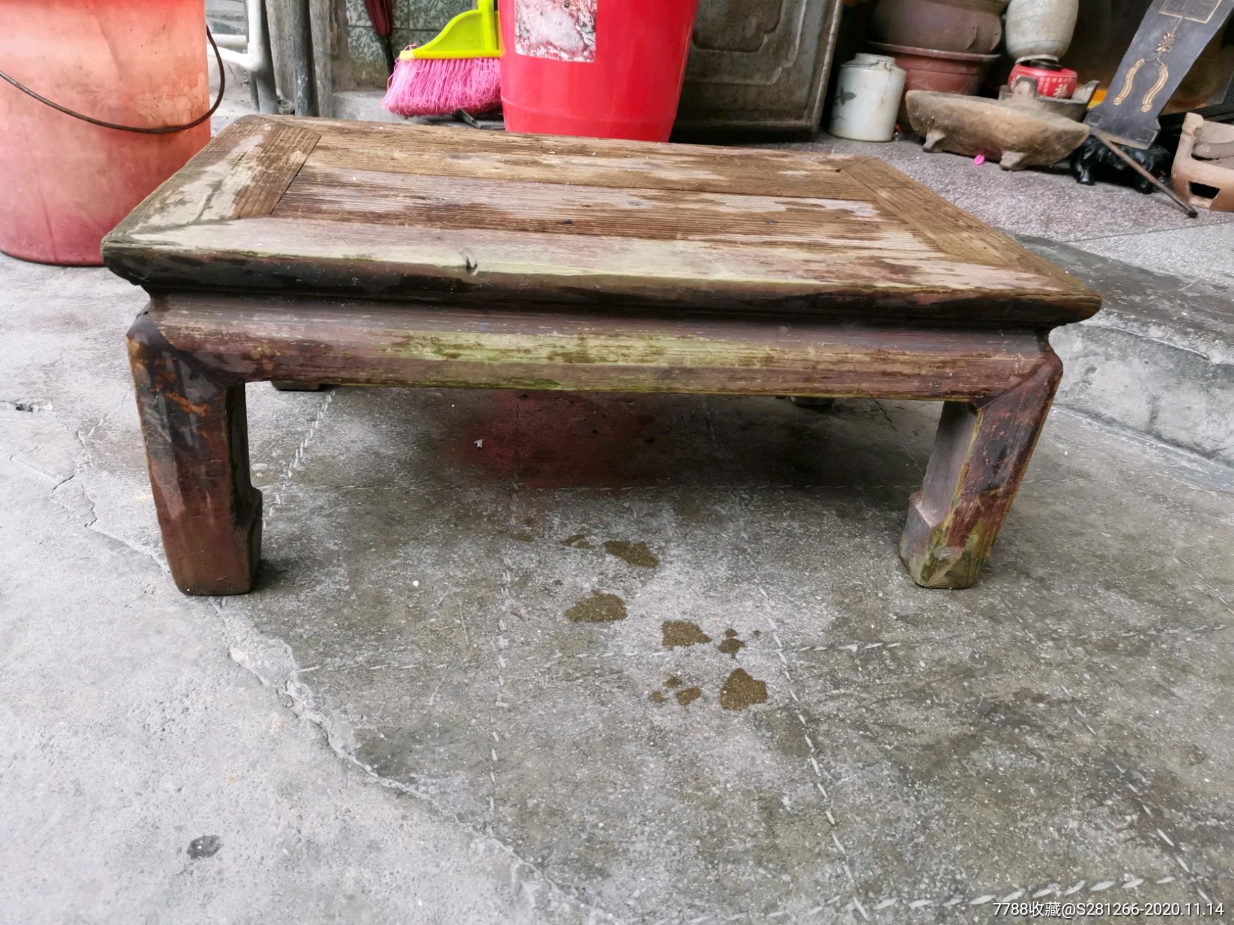 清末的茶几,完整,木头-实木茶桌-7788商城