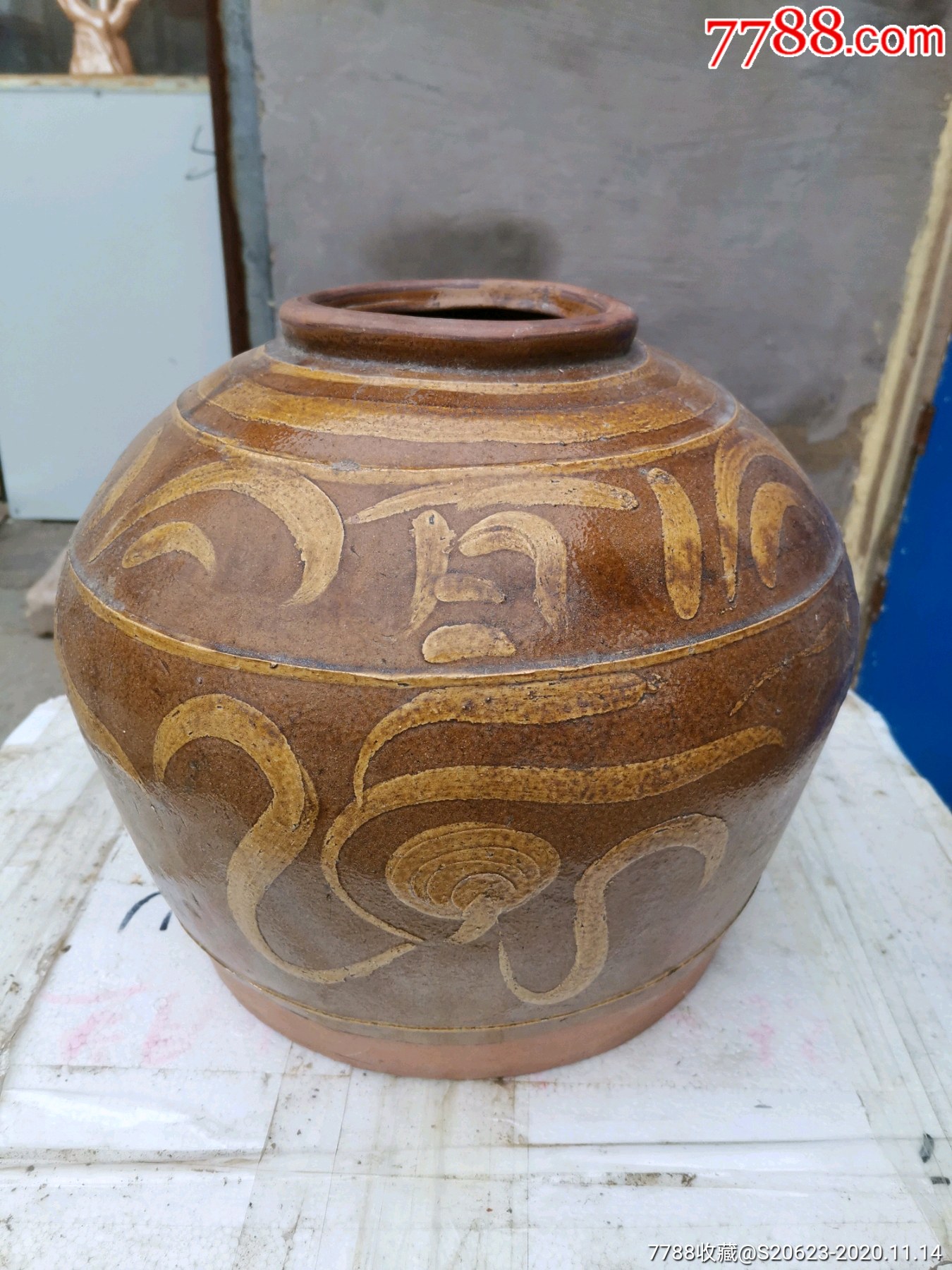 建国前后百子千孙大酒罐_其他工艺品_图片鉴赏_收藏价值_7788白瓷收藏