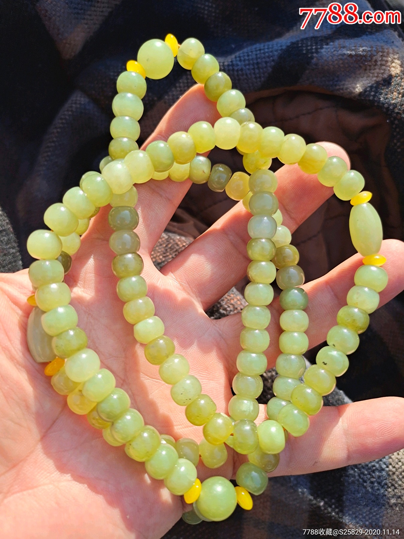 和田黄玉佛珠_价格1000元_第1张_7788商城__七七八