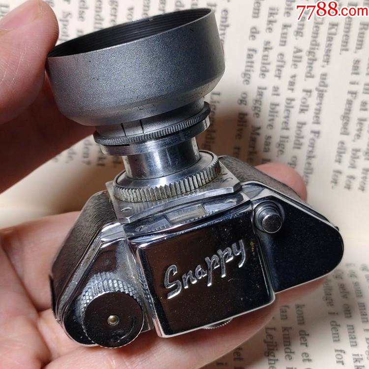 西洋古董古玩snappy微型袖珍间谍相机机械胶卷迷你相机快门ok老物