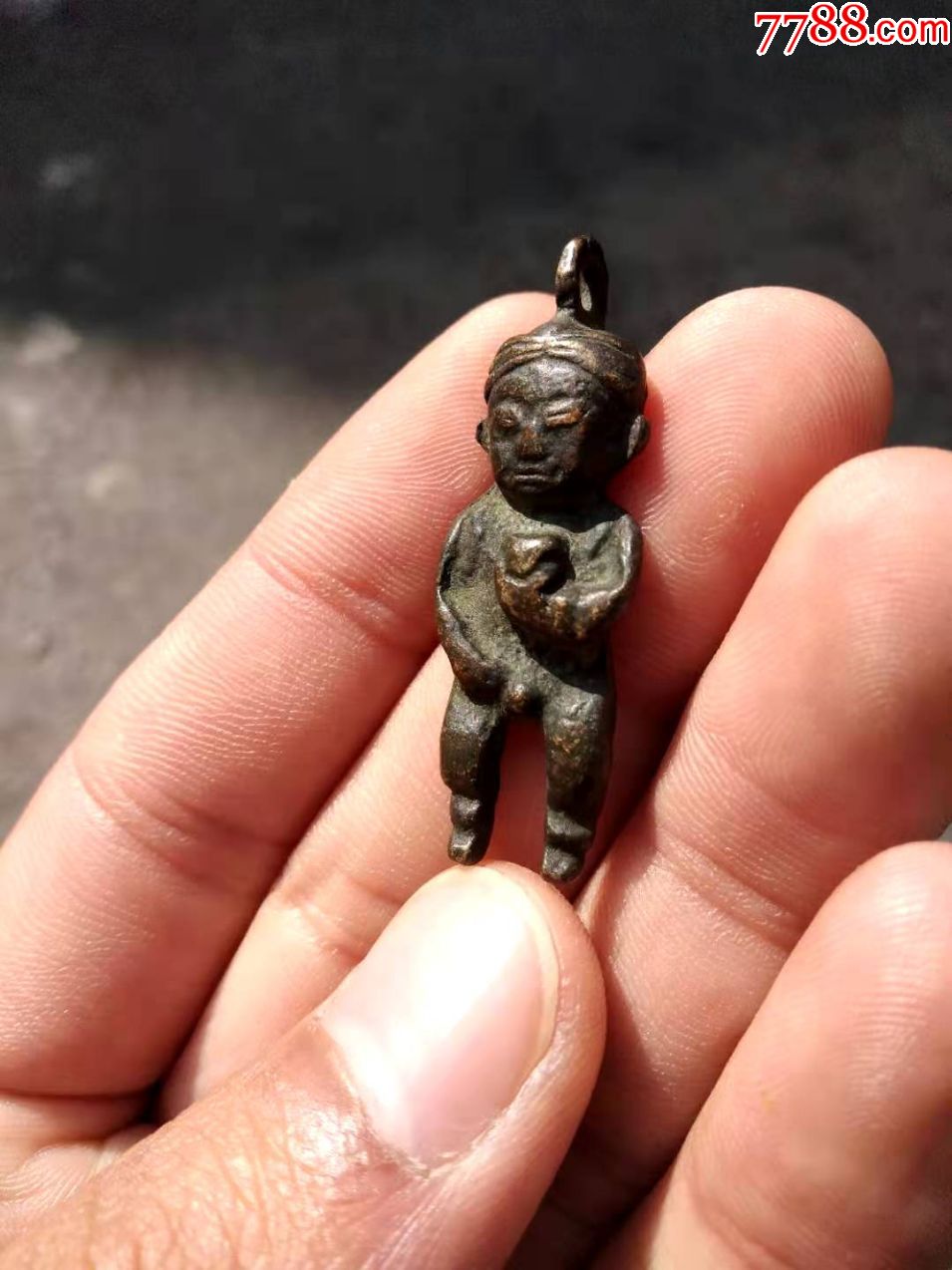 小铜人挂件