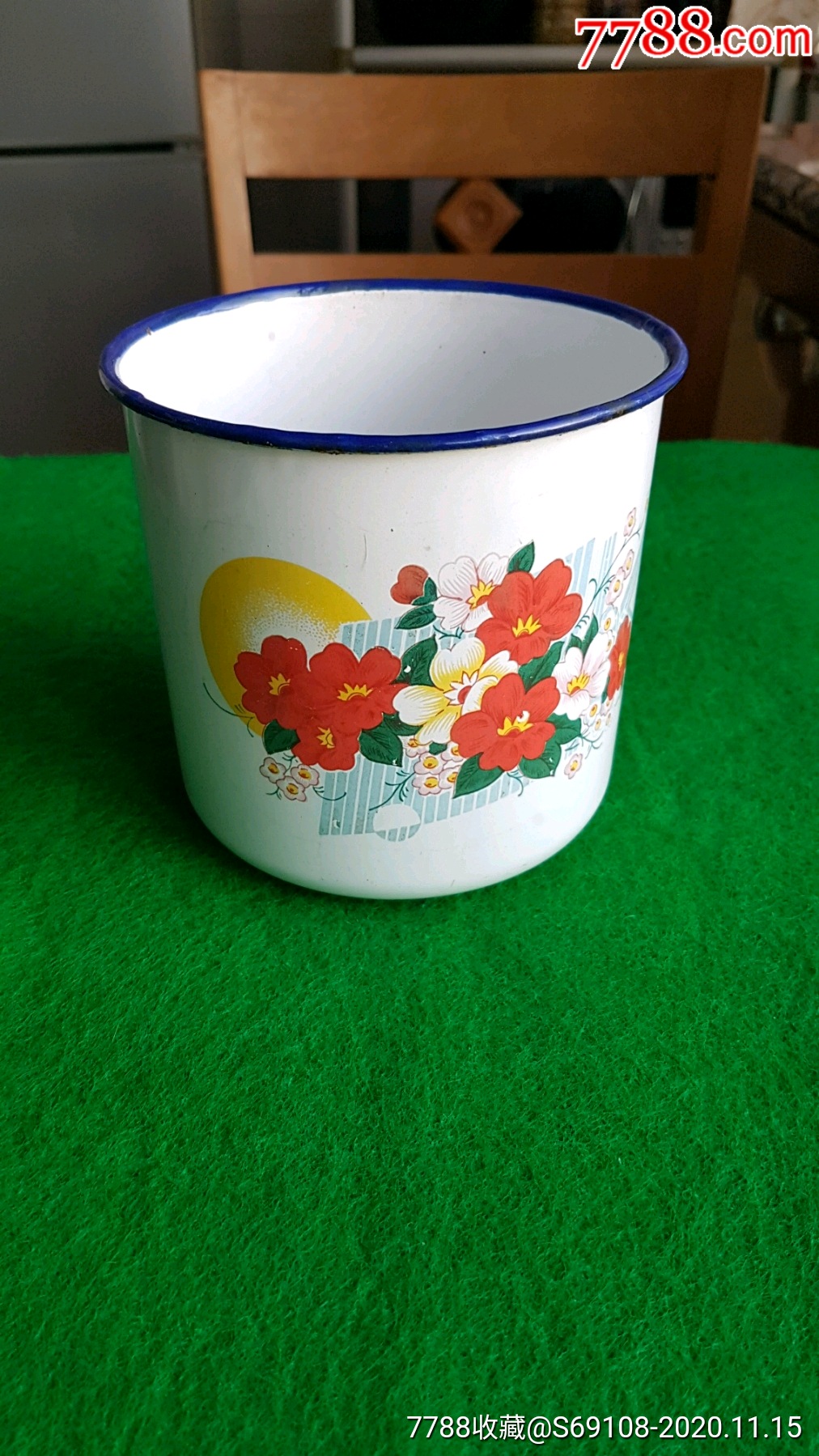 90年喜字花纹塘瓷杯