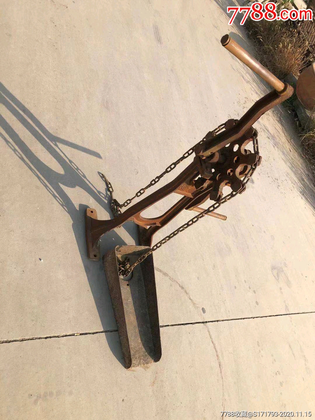 民俗老件,铁水车