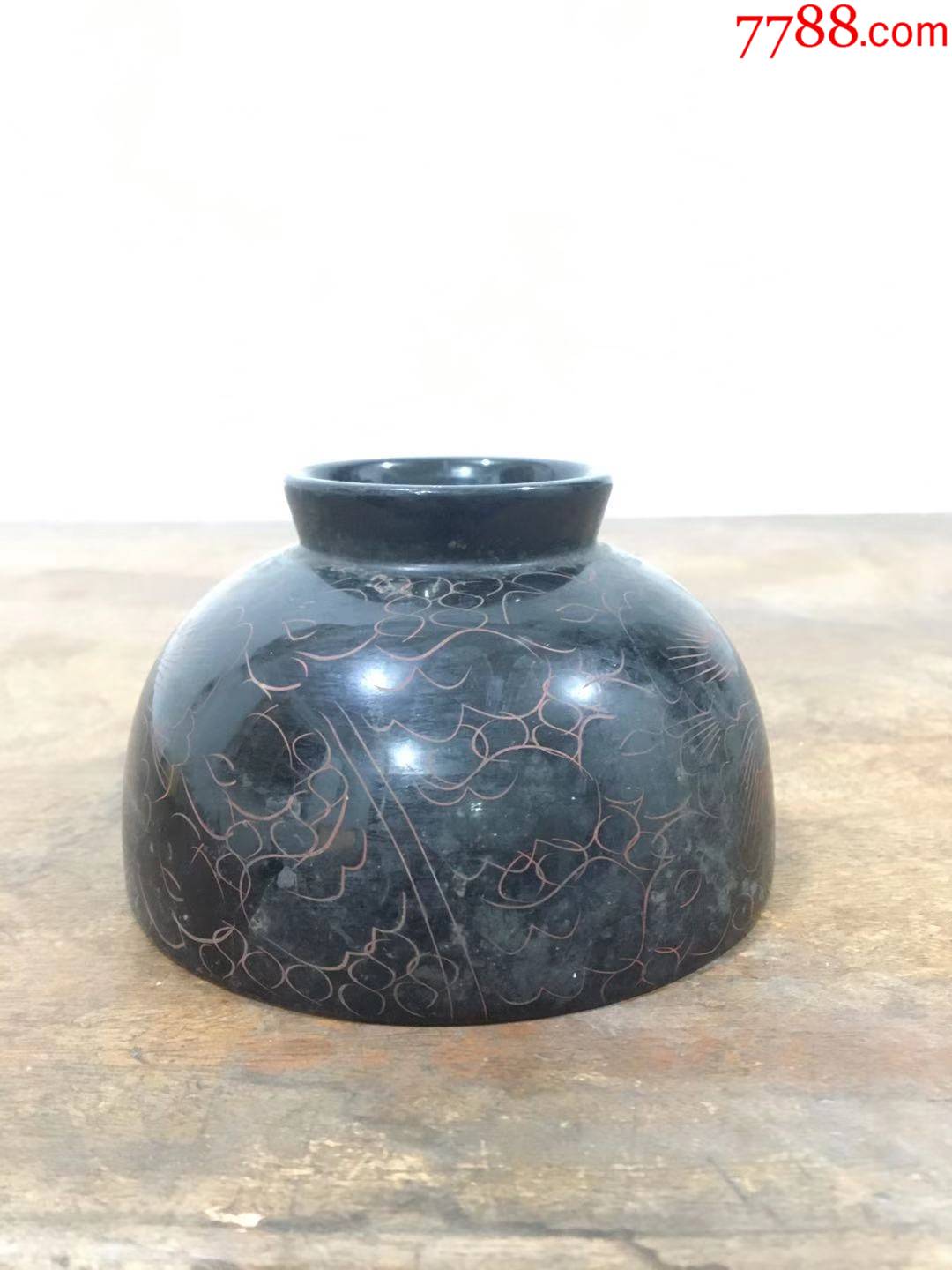 清代满工漆器碗