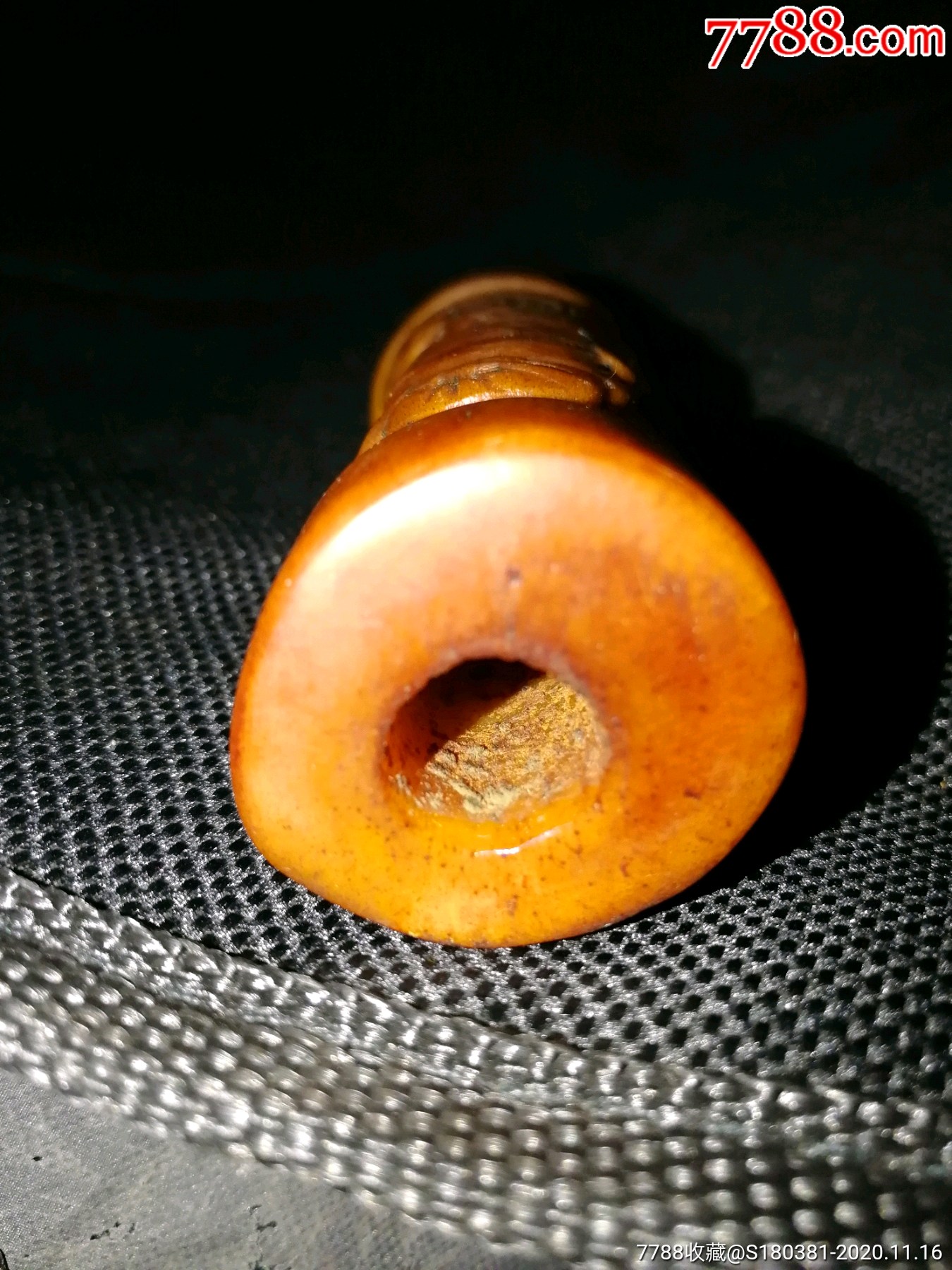 古玩杂项收藏牦牛骨雕武财神关公关二爷关羽关云长手把件文玩骨制品