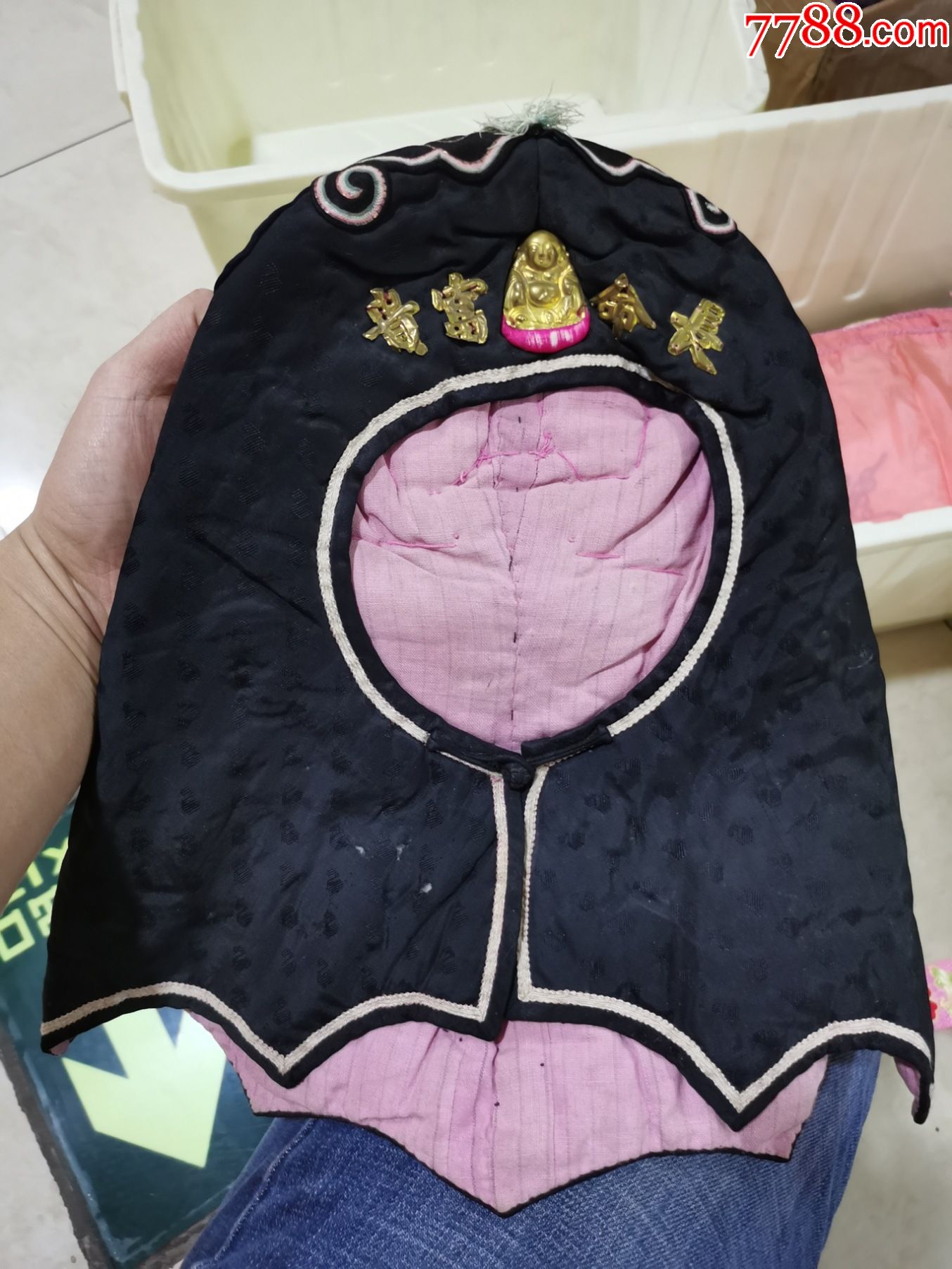 清末或民国小孩绣花帽