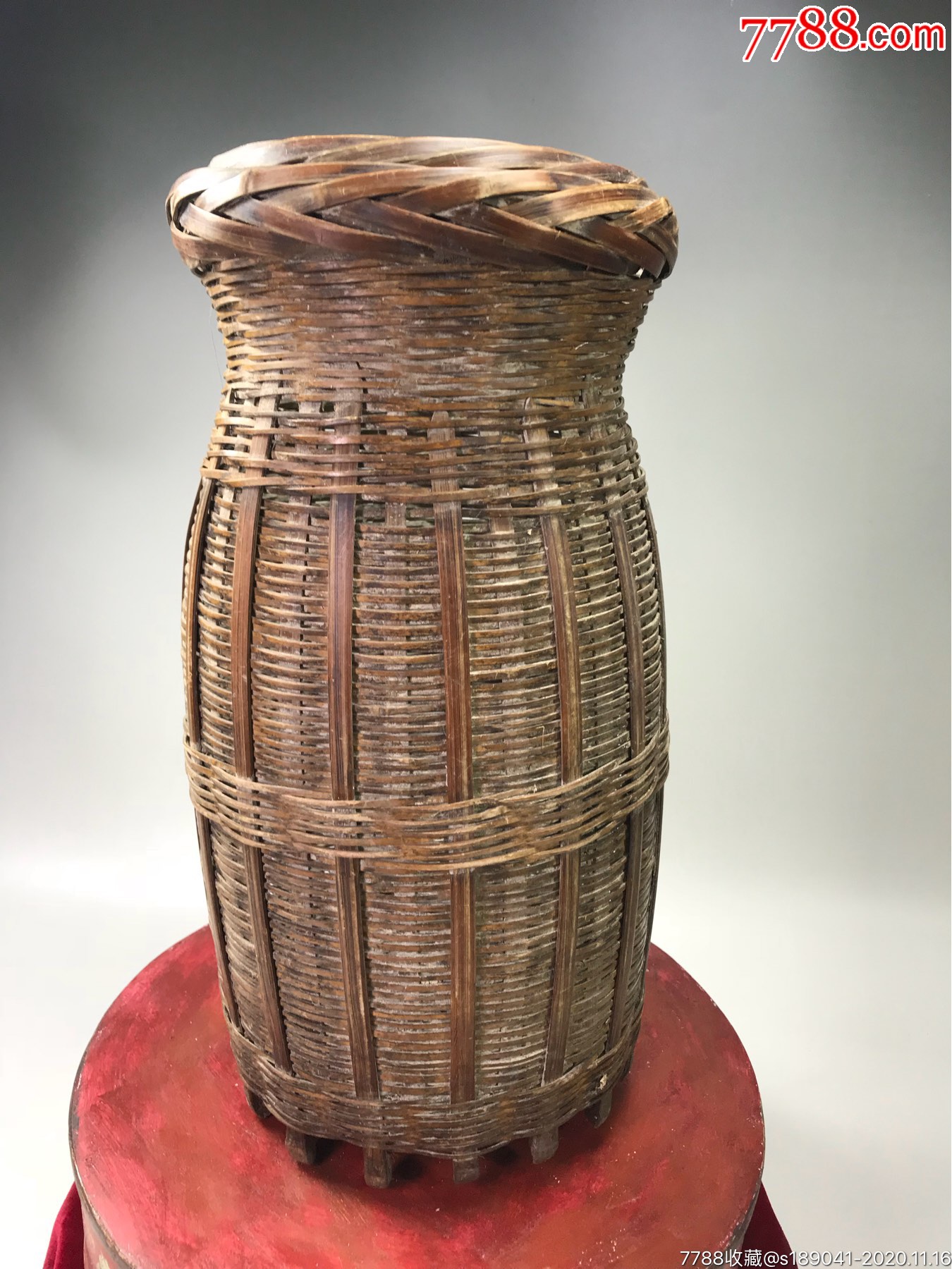 老竹编鱼篓泥鳅篓