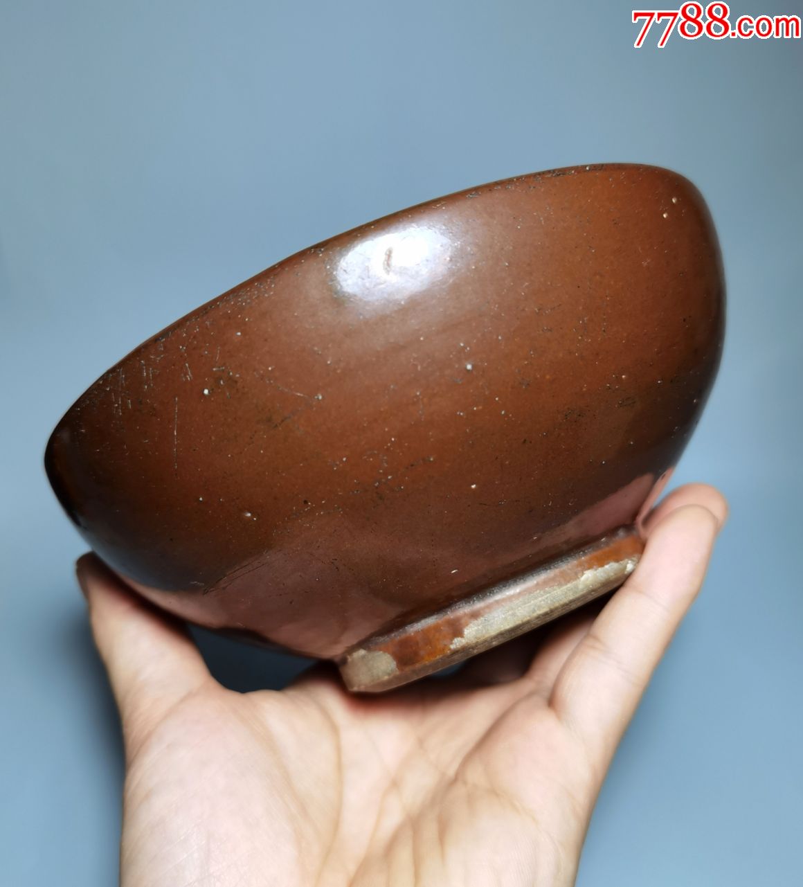 清中紫金釉钵式炉