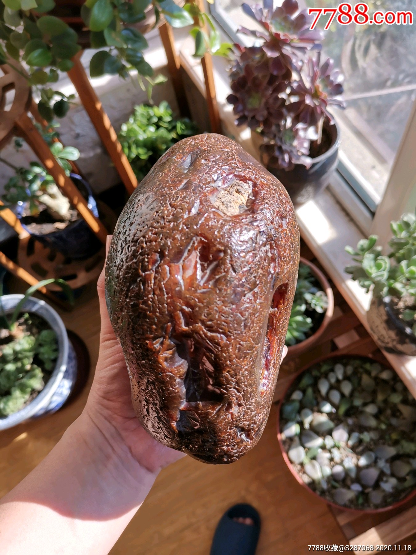 嫩江玛瑙水冲大原石