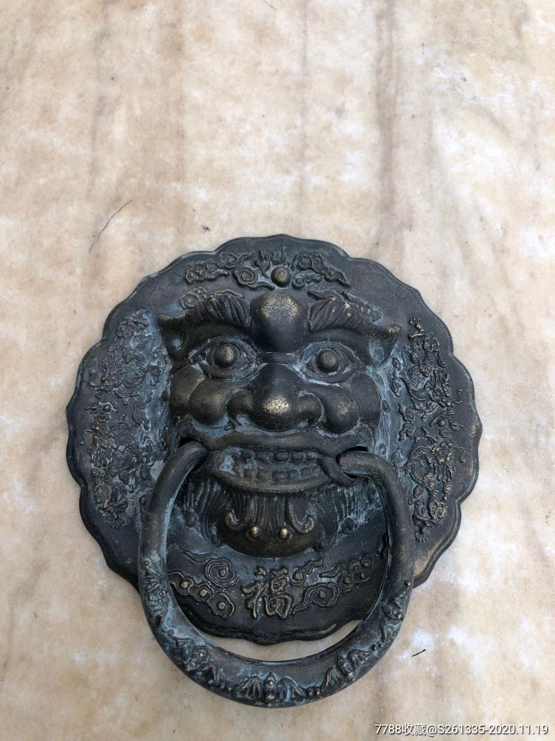 老门上拆下来的铜门环镇宅辟邪招财纳福