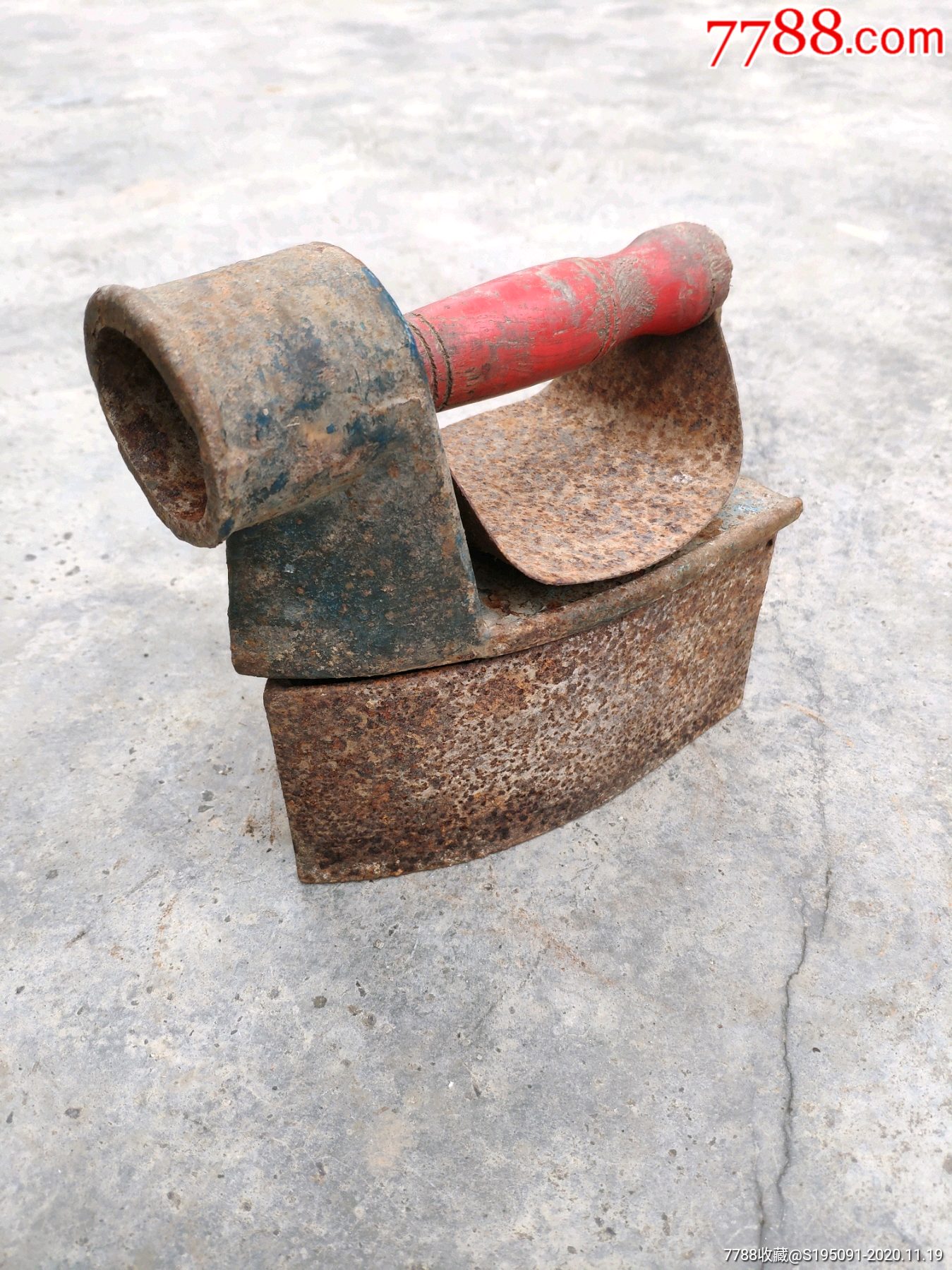 老式加碳古董老烫斗铁熨斗