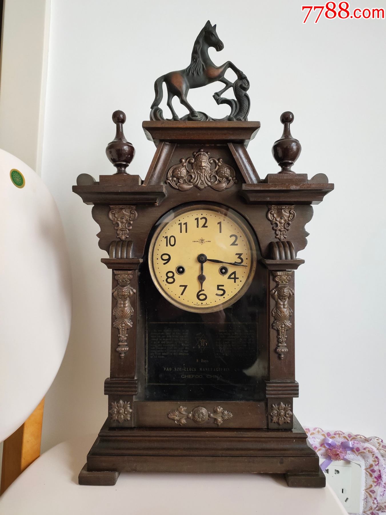 烟台早期仿德国座钟_座钟/落地钟【兴盛阁】_第1张_7788钟表收藏