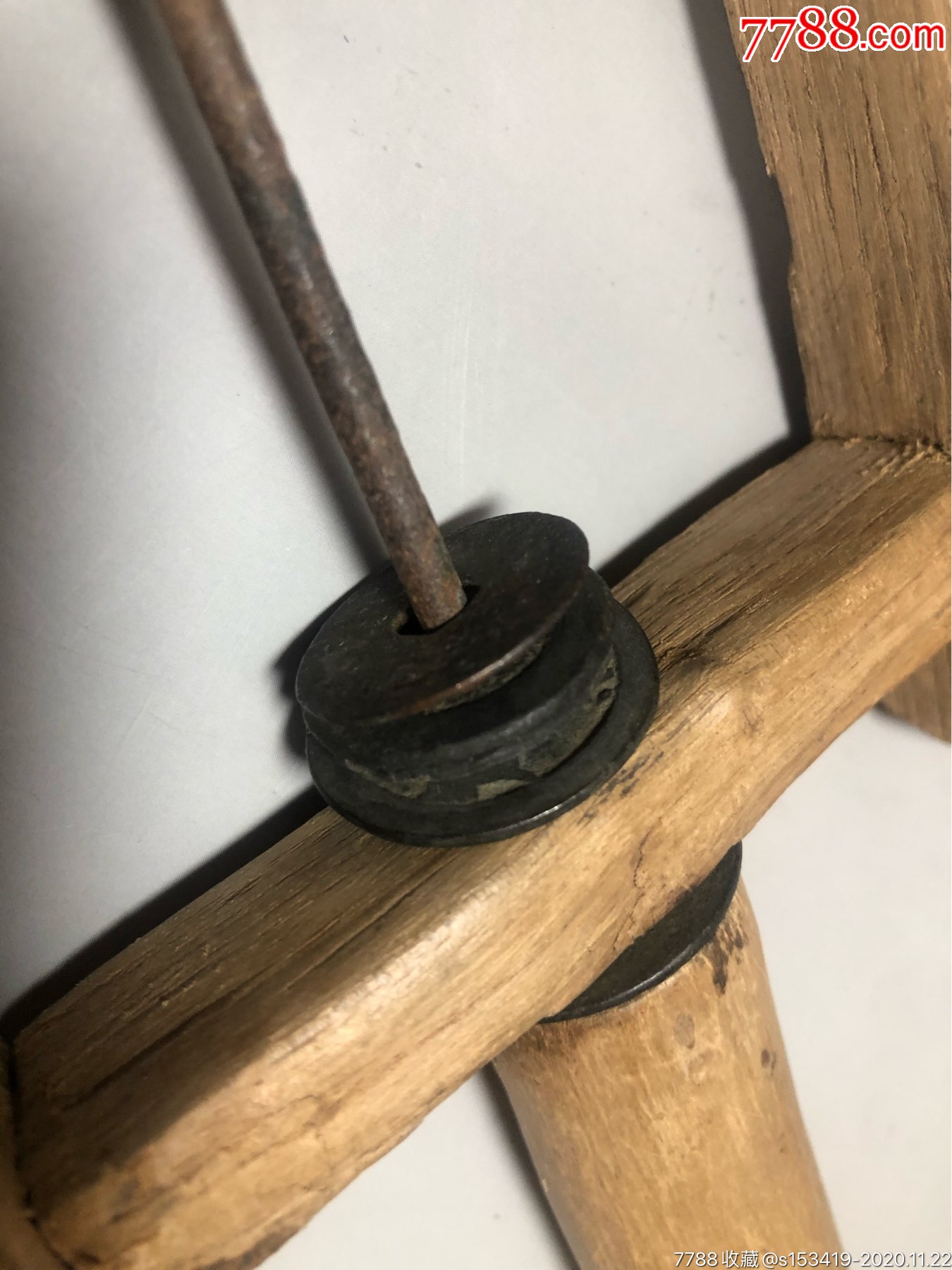 风筝线滚子民俗老物件包老包邮百年老物件不太结实了带着几个清钱诚意