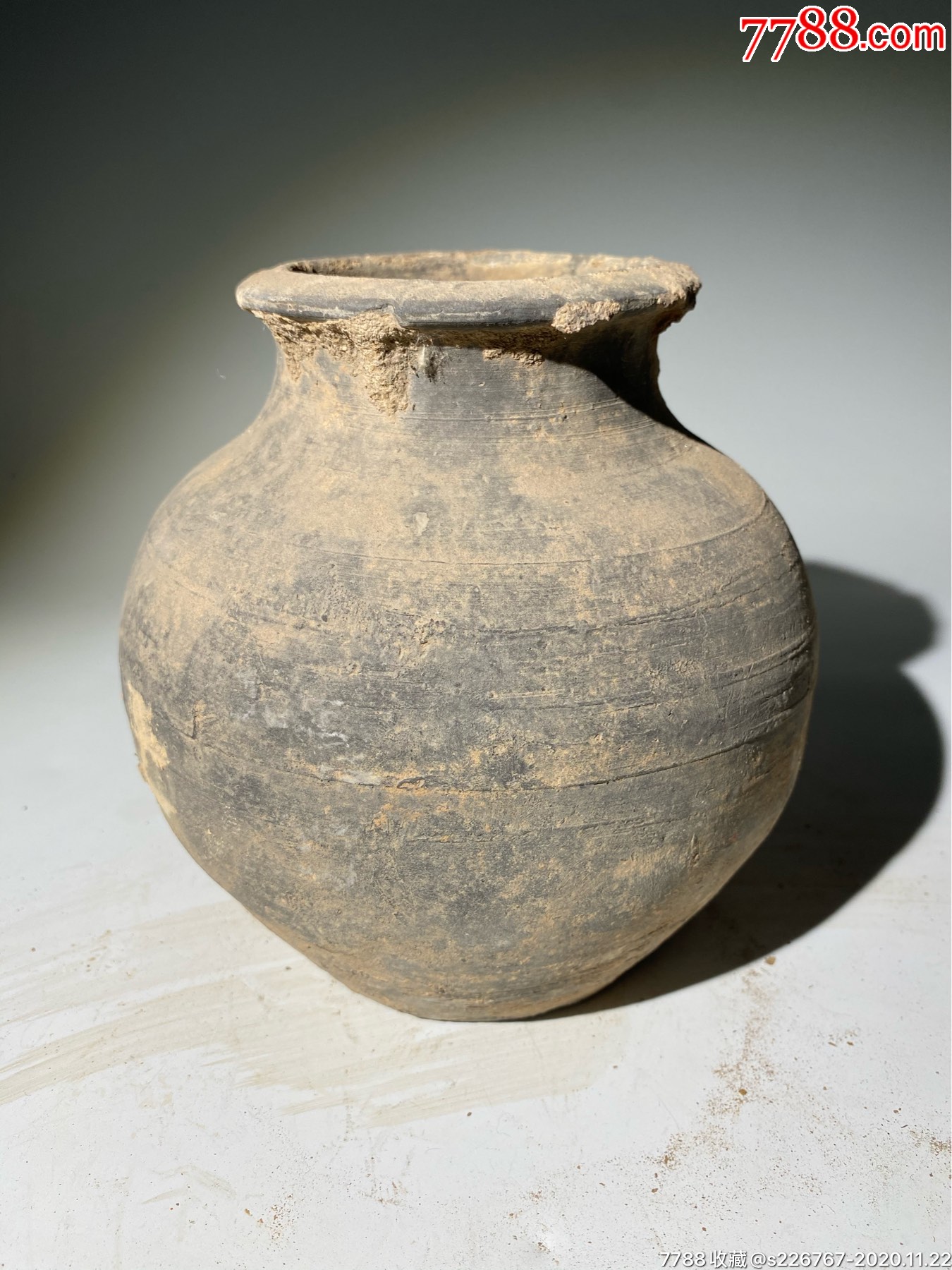 古玩陶器高古陶瓷汉代陶罐