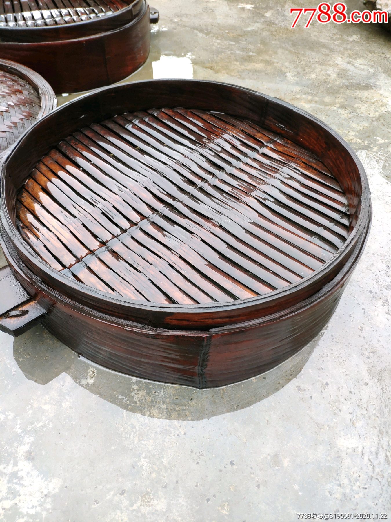 六十年代四层竹蒸笼老蒸笼古董蒸笼