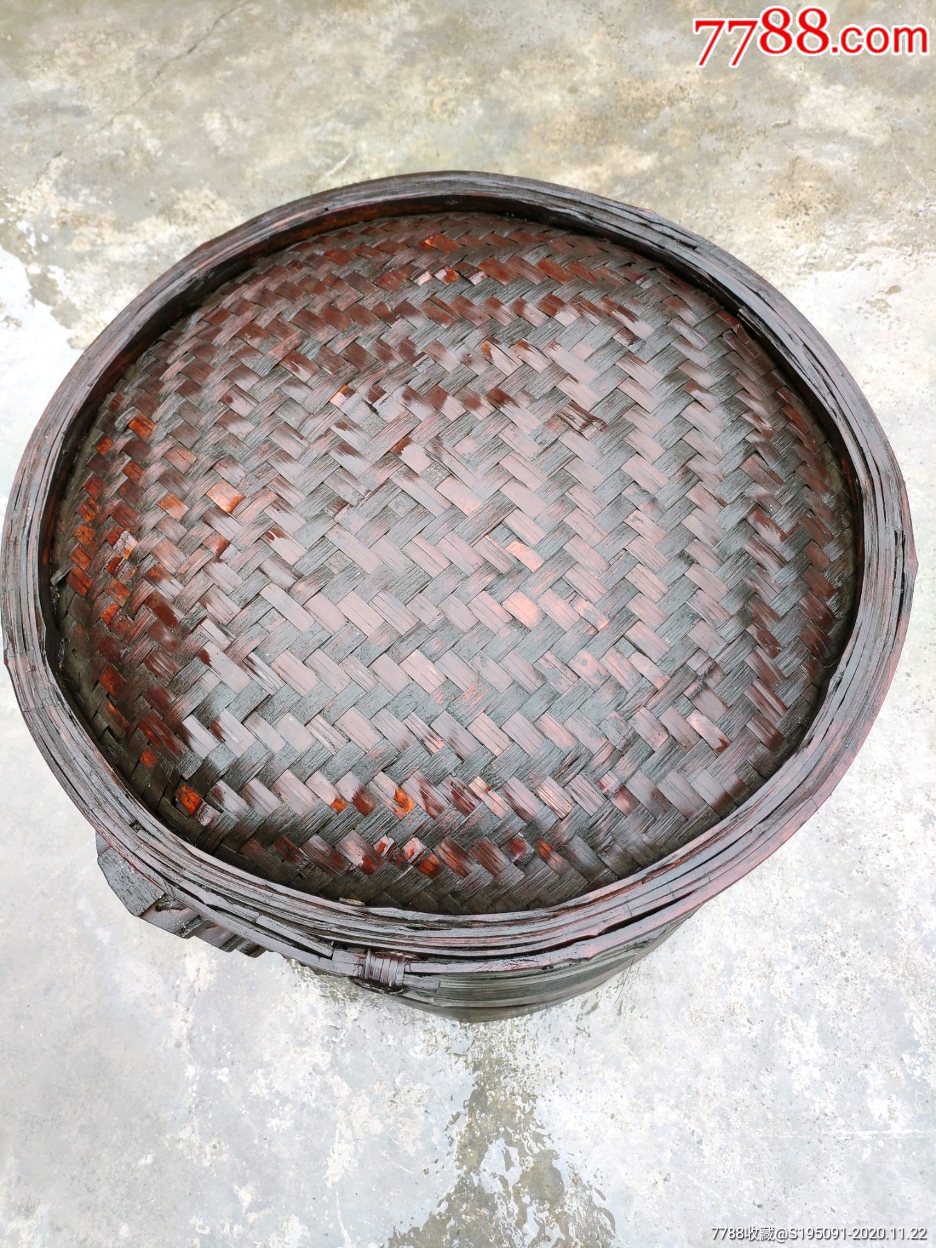 六十年代四层竹蒸笼老蒸笼古董蒸笼