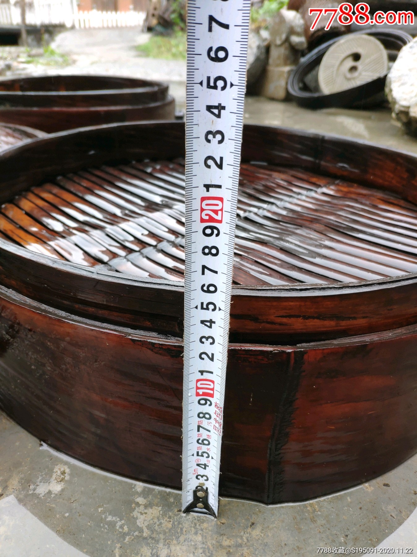 六十年代四层竹蒸笼老蒸笼古董蒸笼