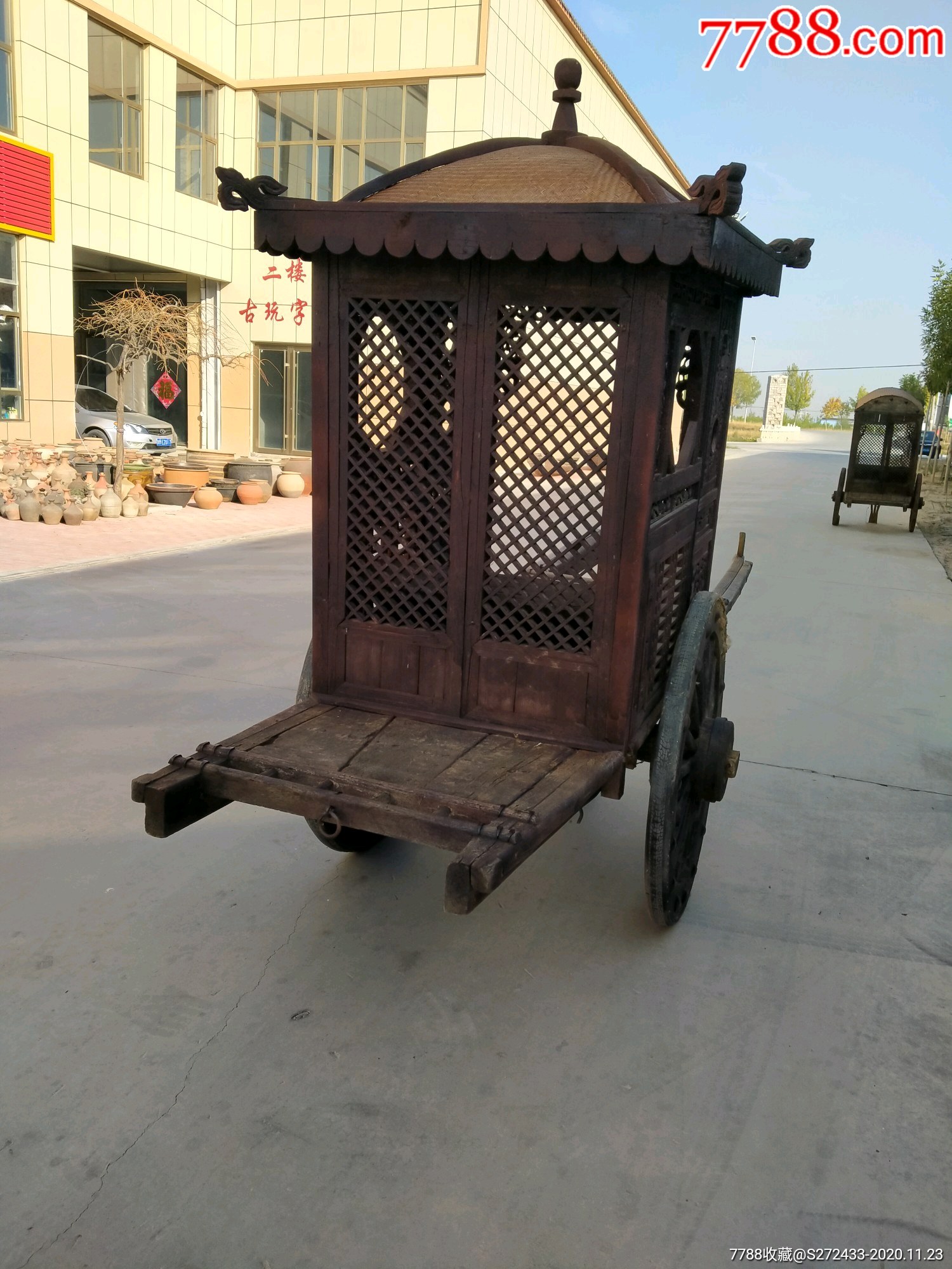 民俗老物件老轿子马车,影视道具古镇景点首选品!品相完整,尺寸如图