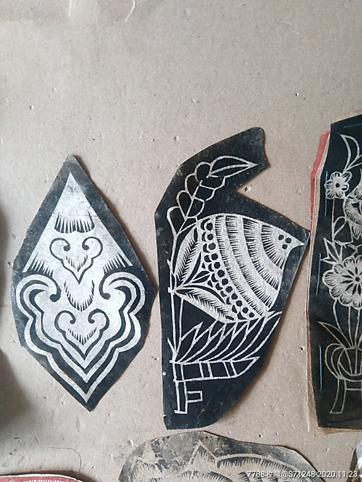 晚清民国熏花剪纸12张