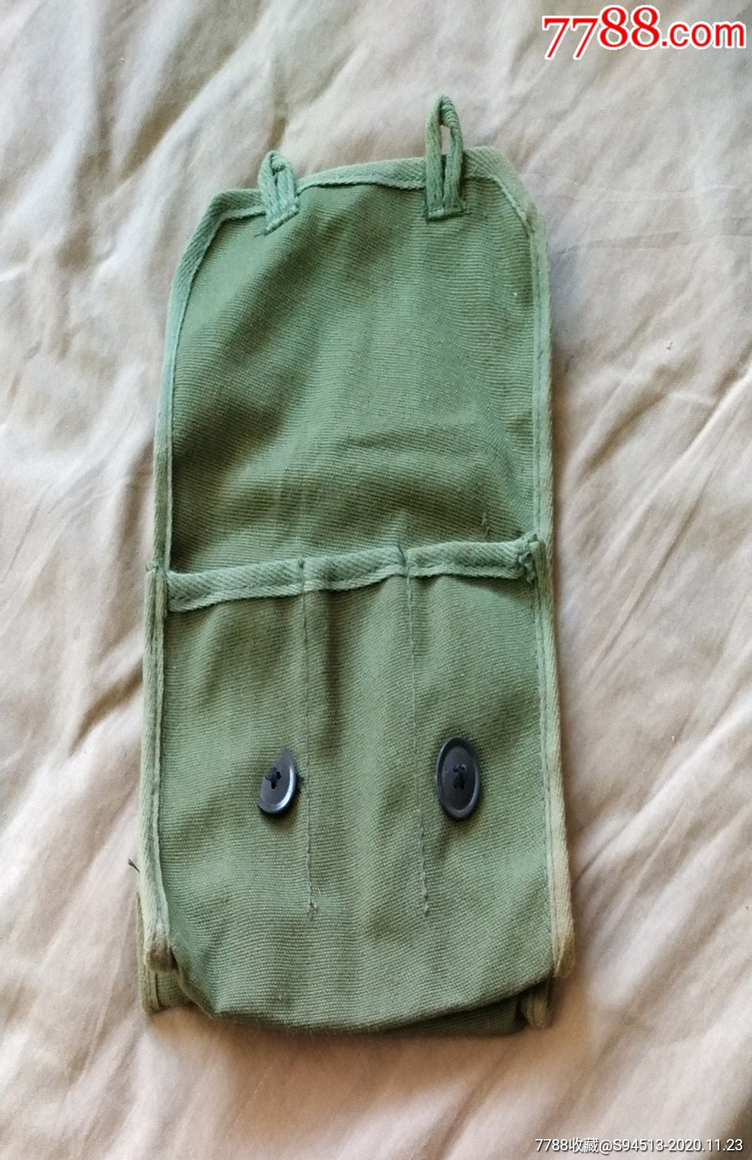 全新老式腰挂帆布手榴弹袋