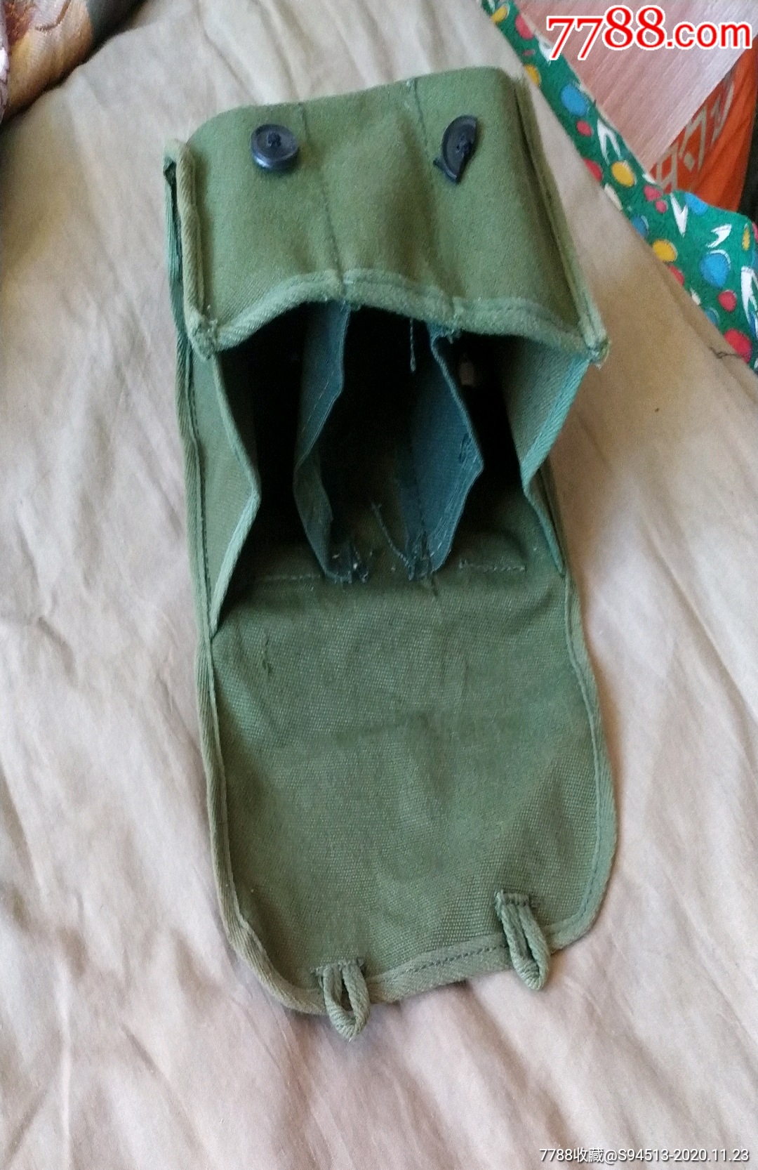 全新老式腰挂帆布手榴弹袋