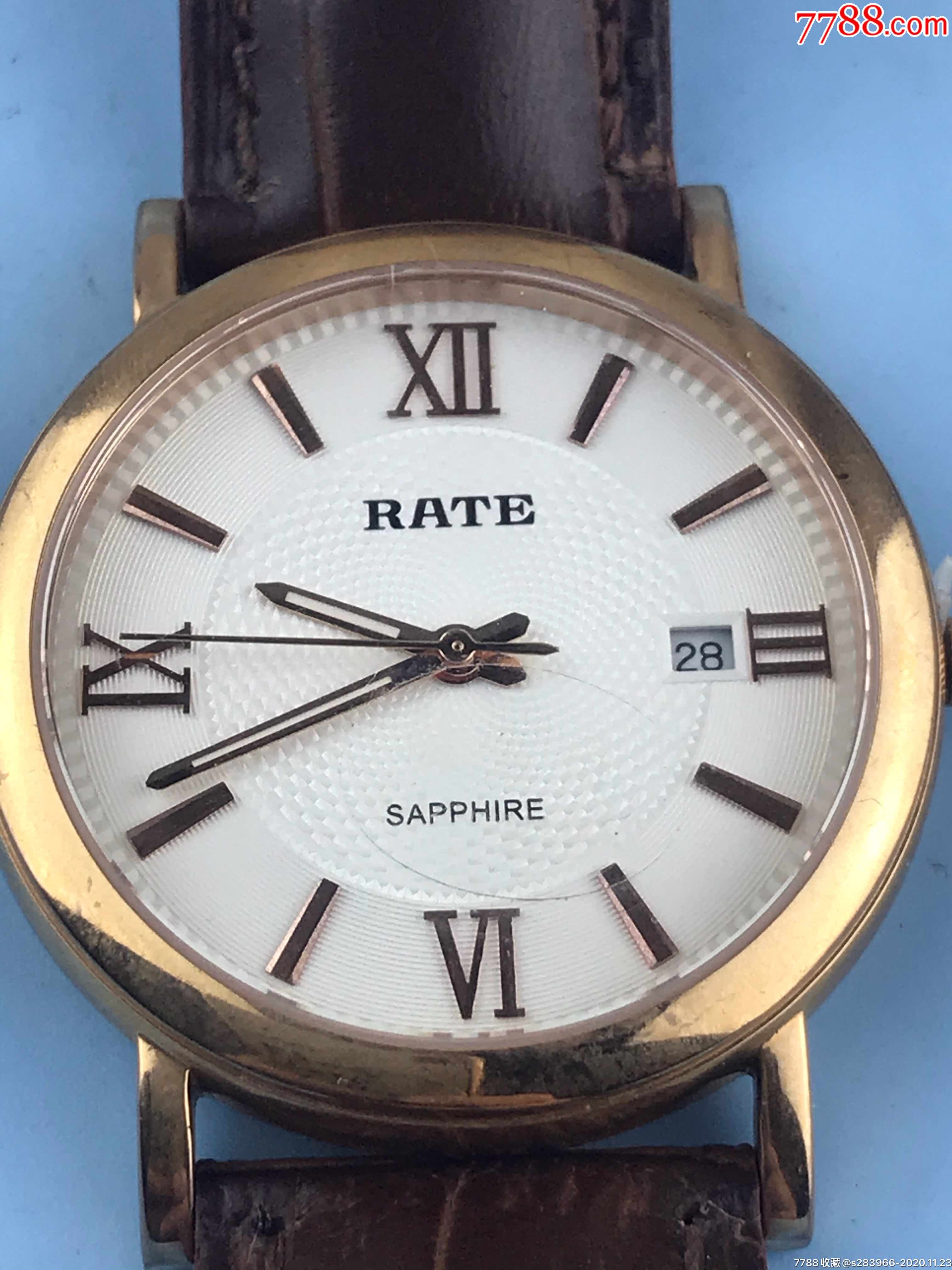 雷特高级石英蓝宝石玻璃镜面密封表