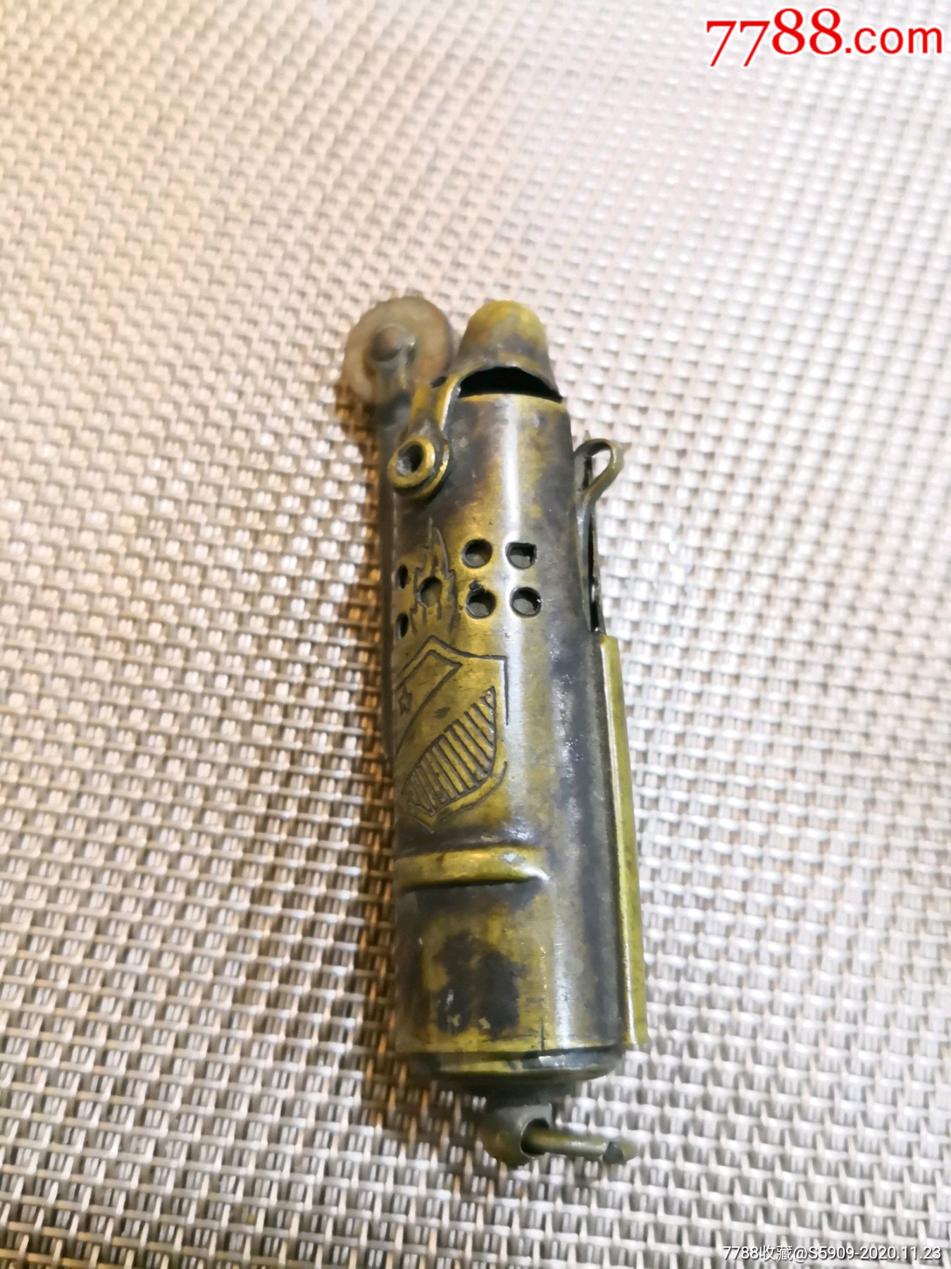 清代铜制打火机