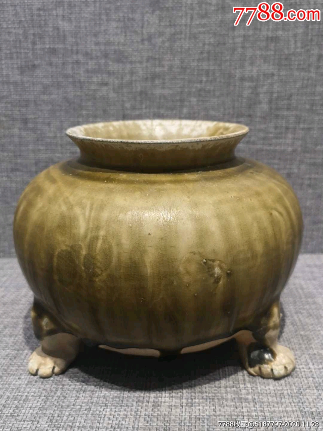 唐代邢窑三足炉_青瓷/秘色瓷_第1张_7788瓷器