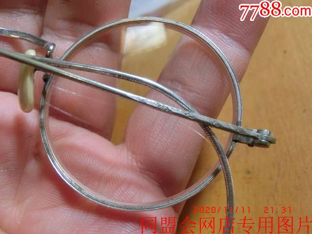 民国圆框眼镜完好