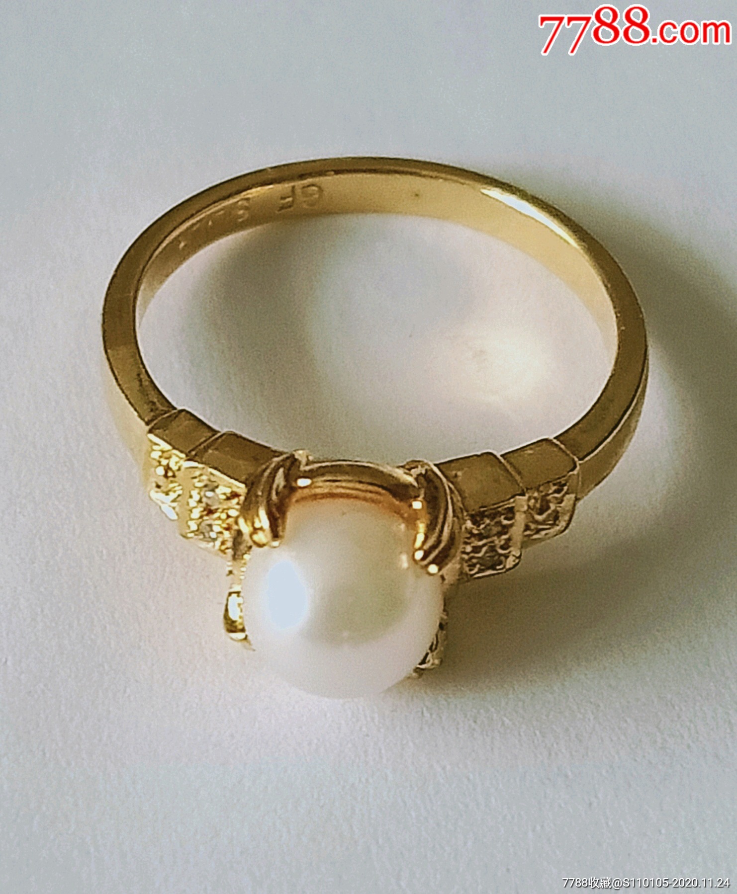 卡地亚珍珠戒指图片图片