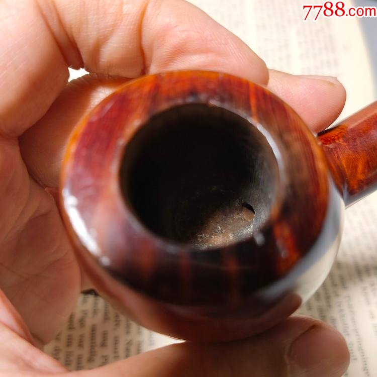 西洋古董georgjensen进口丹麦手工石楠木烟丝斗男友父亲节礼物-烟斗