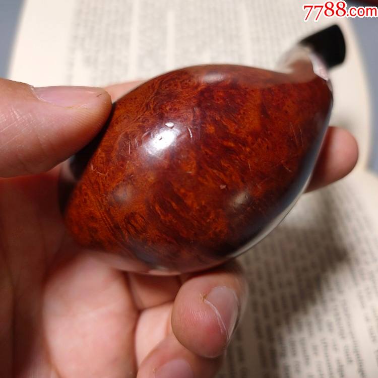 西洋古董georgjensen进口丹麦手工石楠木烟丝斗男友父亲节礼物-烟斗