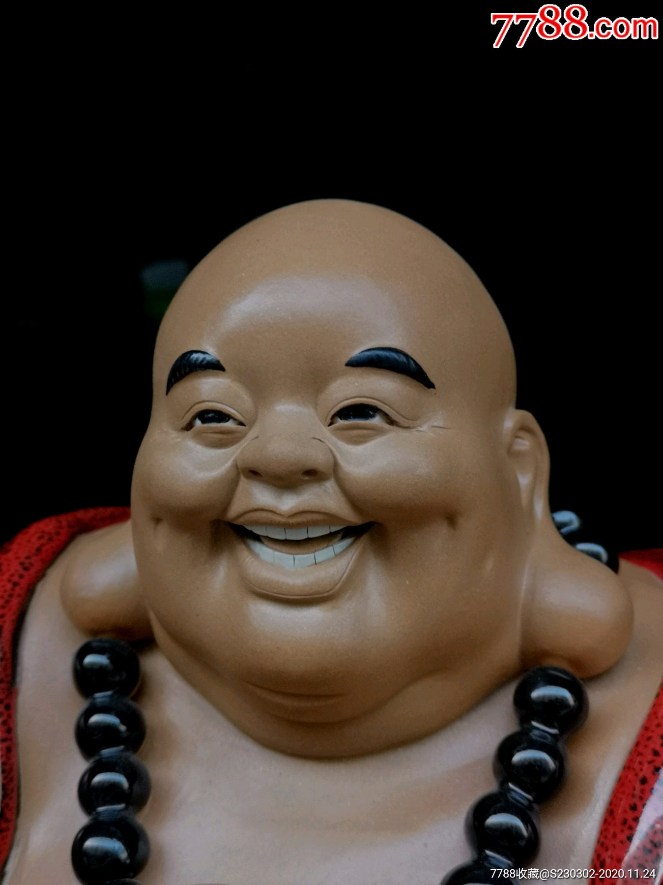 石湾陶瓷弥勒佛像大摆件恭喜发财招财笑佛工艺品家居装饰瓷器摆投弥勒