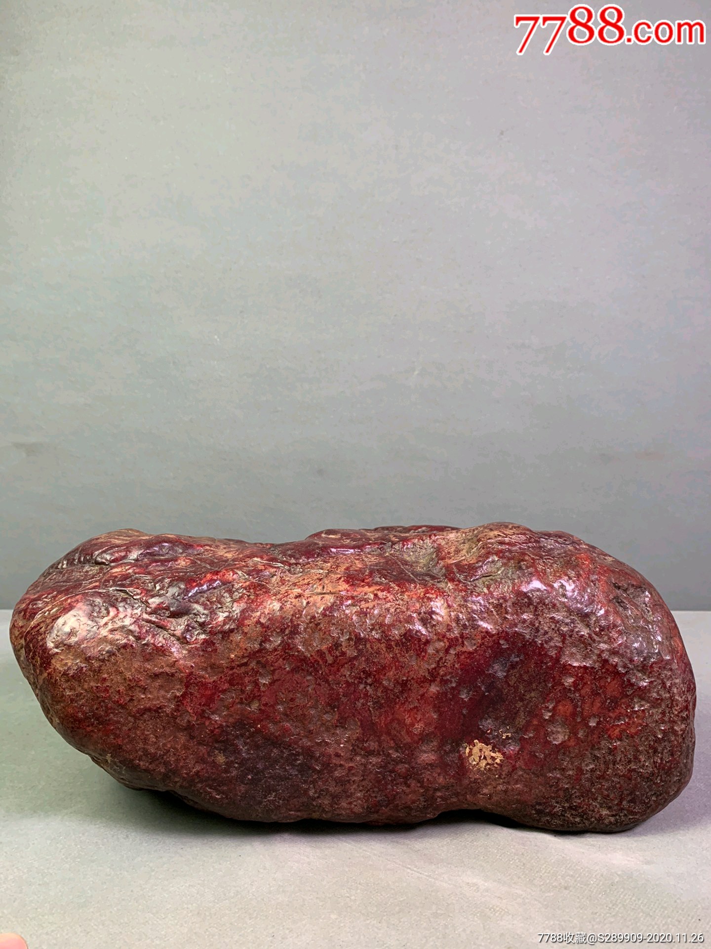 和田红玉原石,包浆均?自匀?然,皮壳老辣,保存完整无磕碰,玉质油?通润?