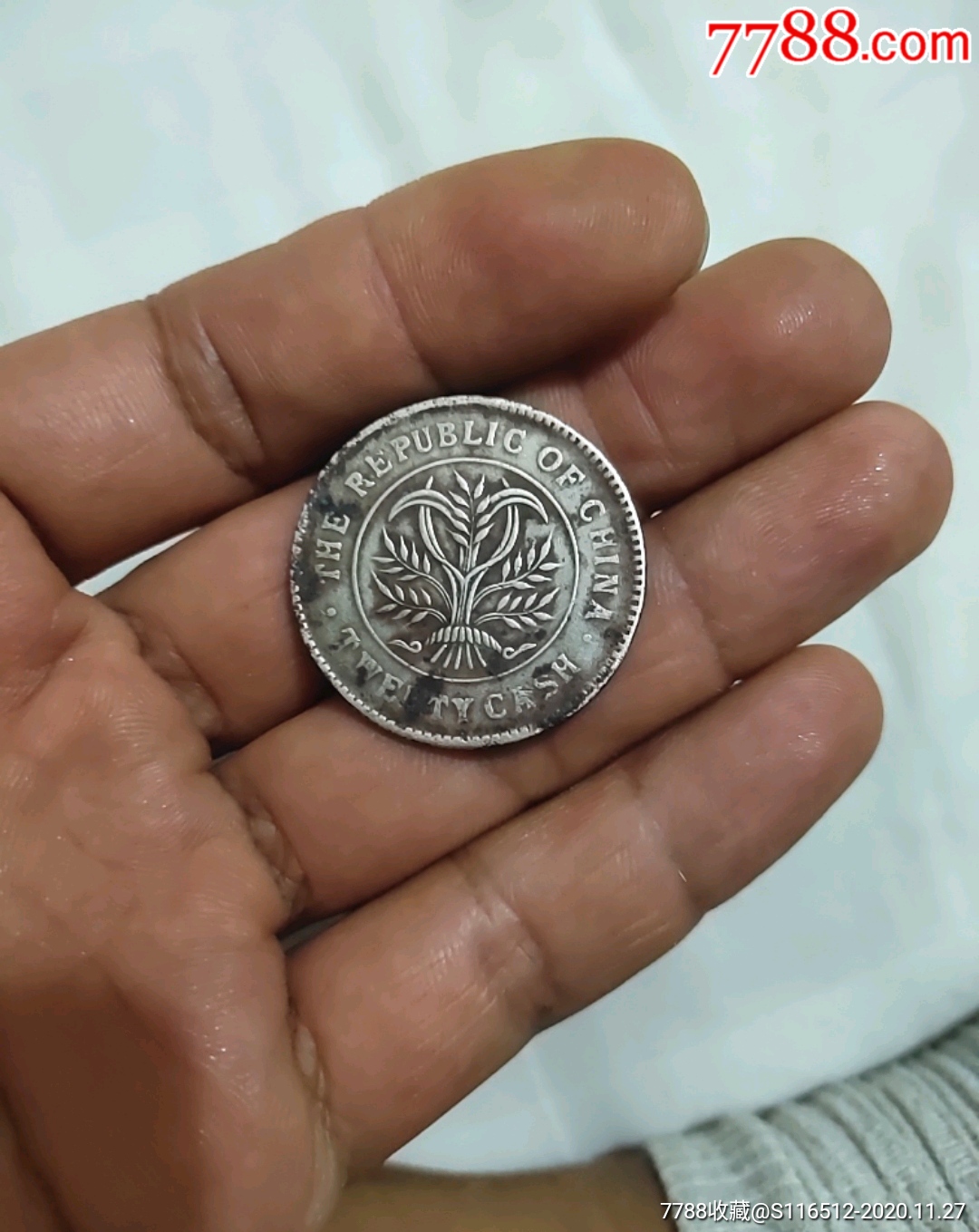 白铜质湖南二十文样币