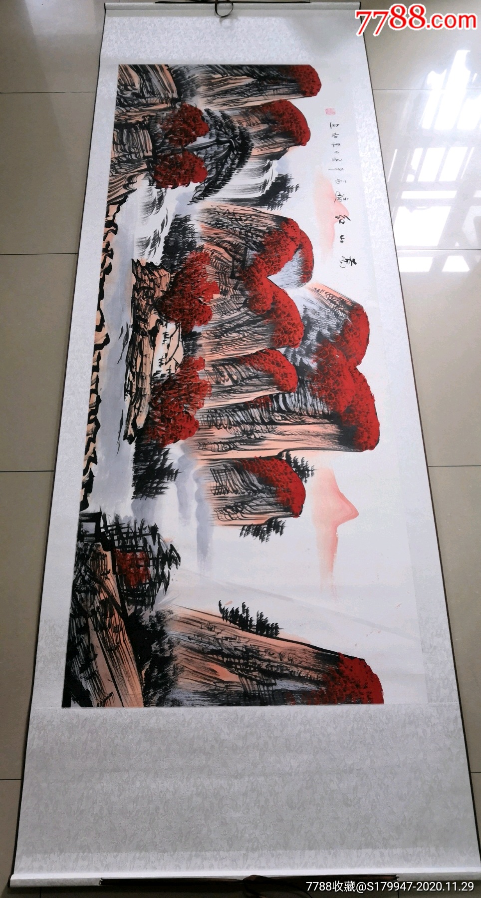 著名画家陈东旭作品～万山红遍