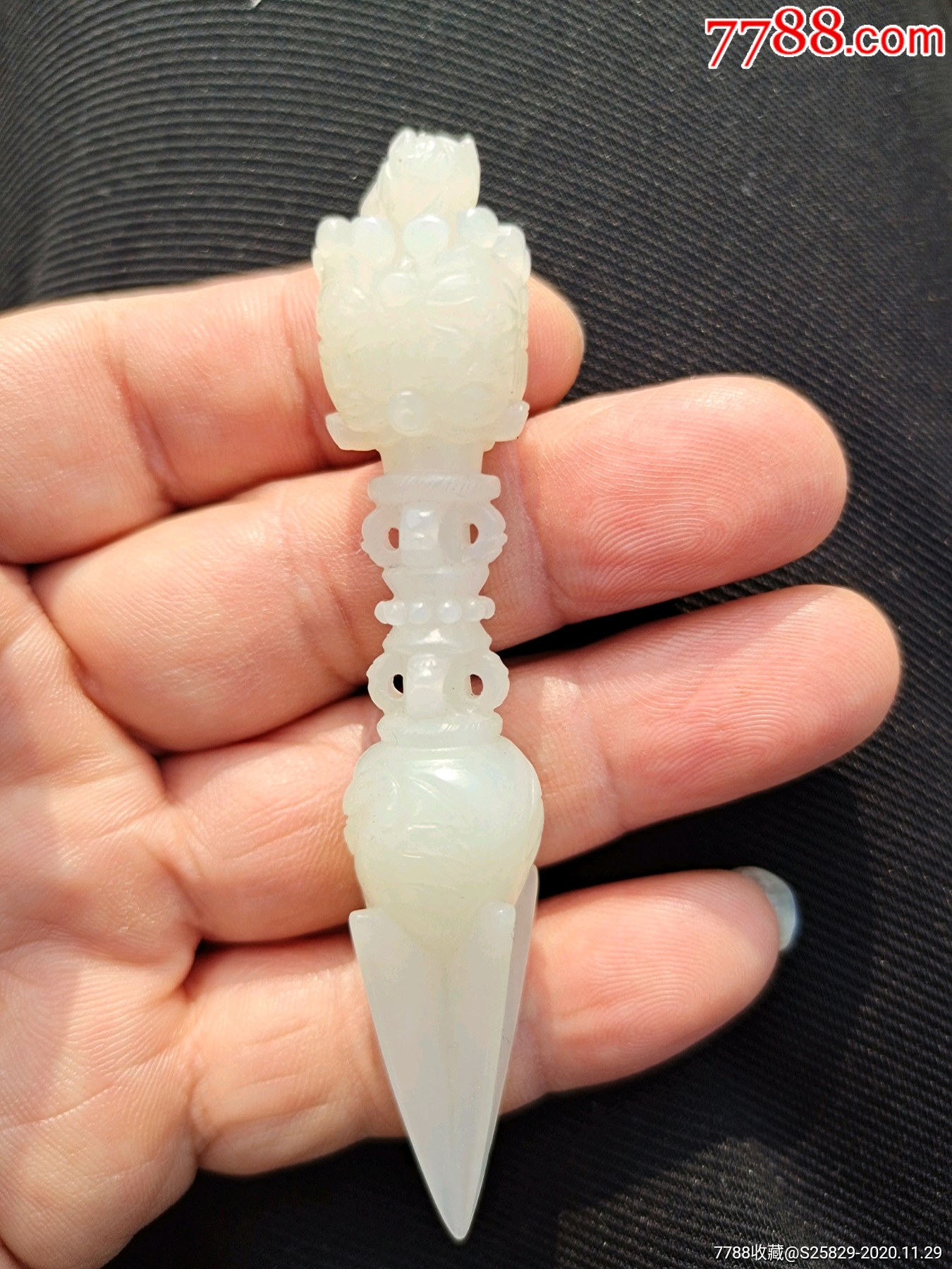 和田白玉金刚杵